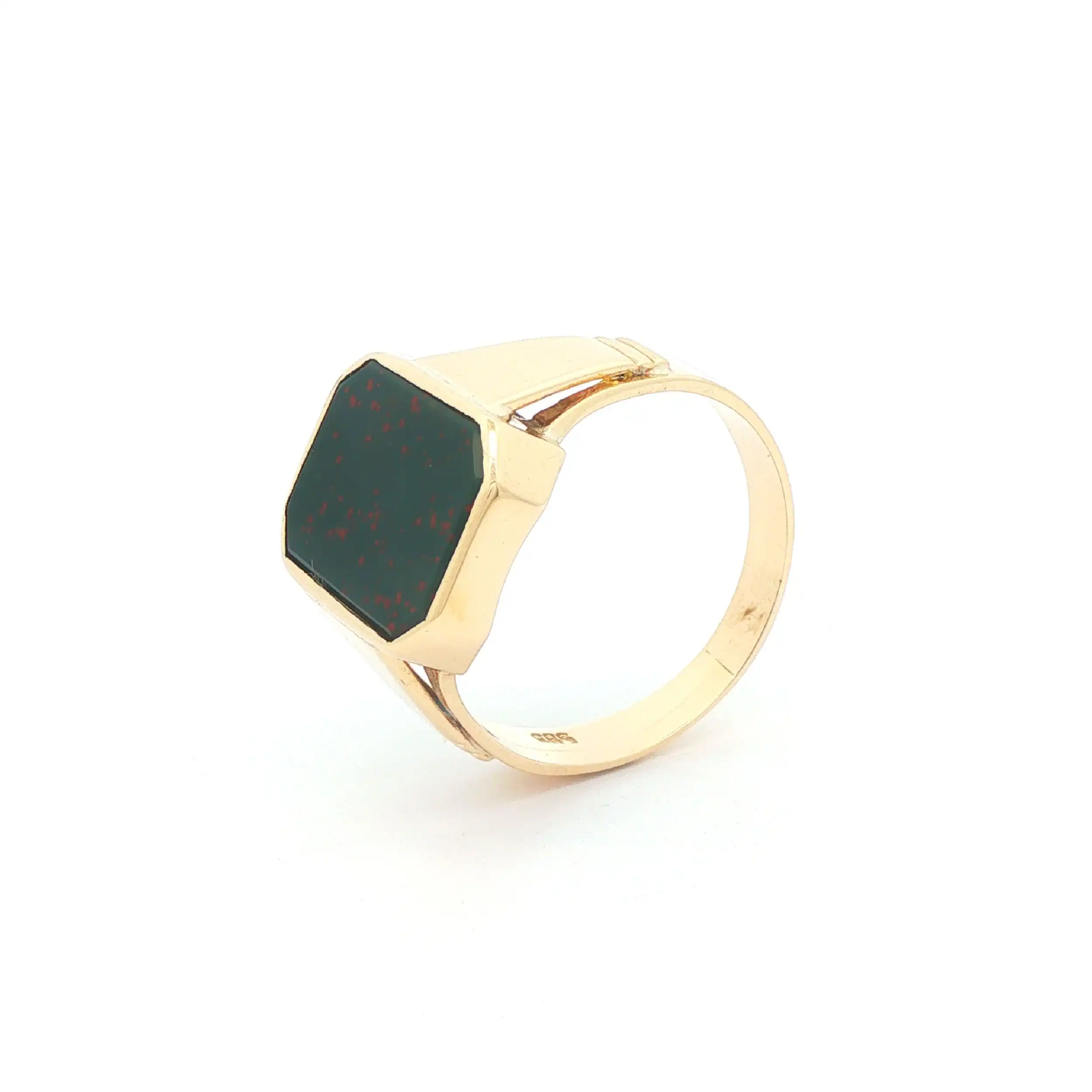 Ring Gelbgold mit Heliotrop