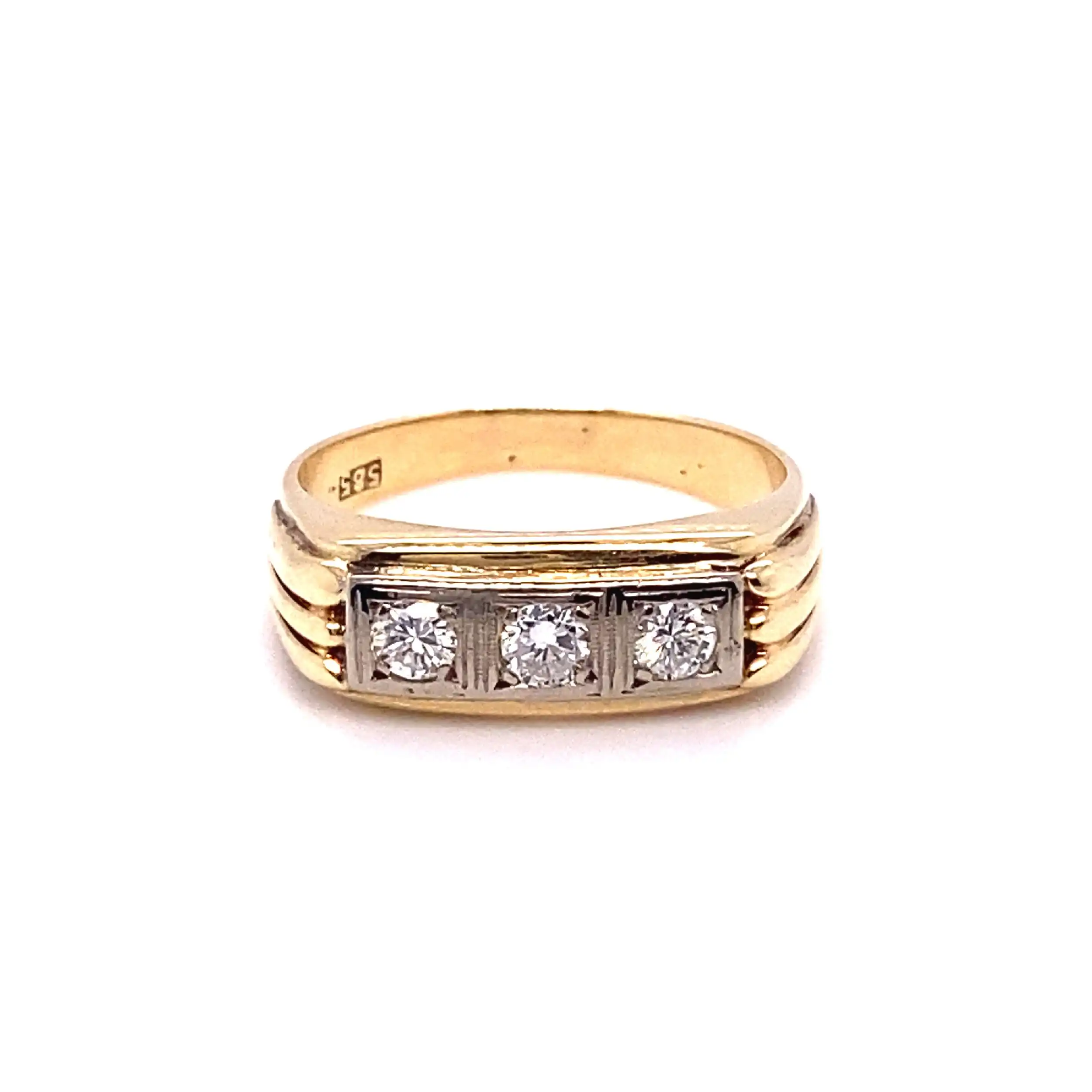 Ring Bicolor mit Brillanten Ring Bicolor mit Brillanten