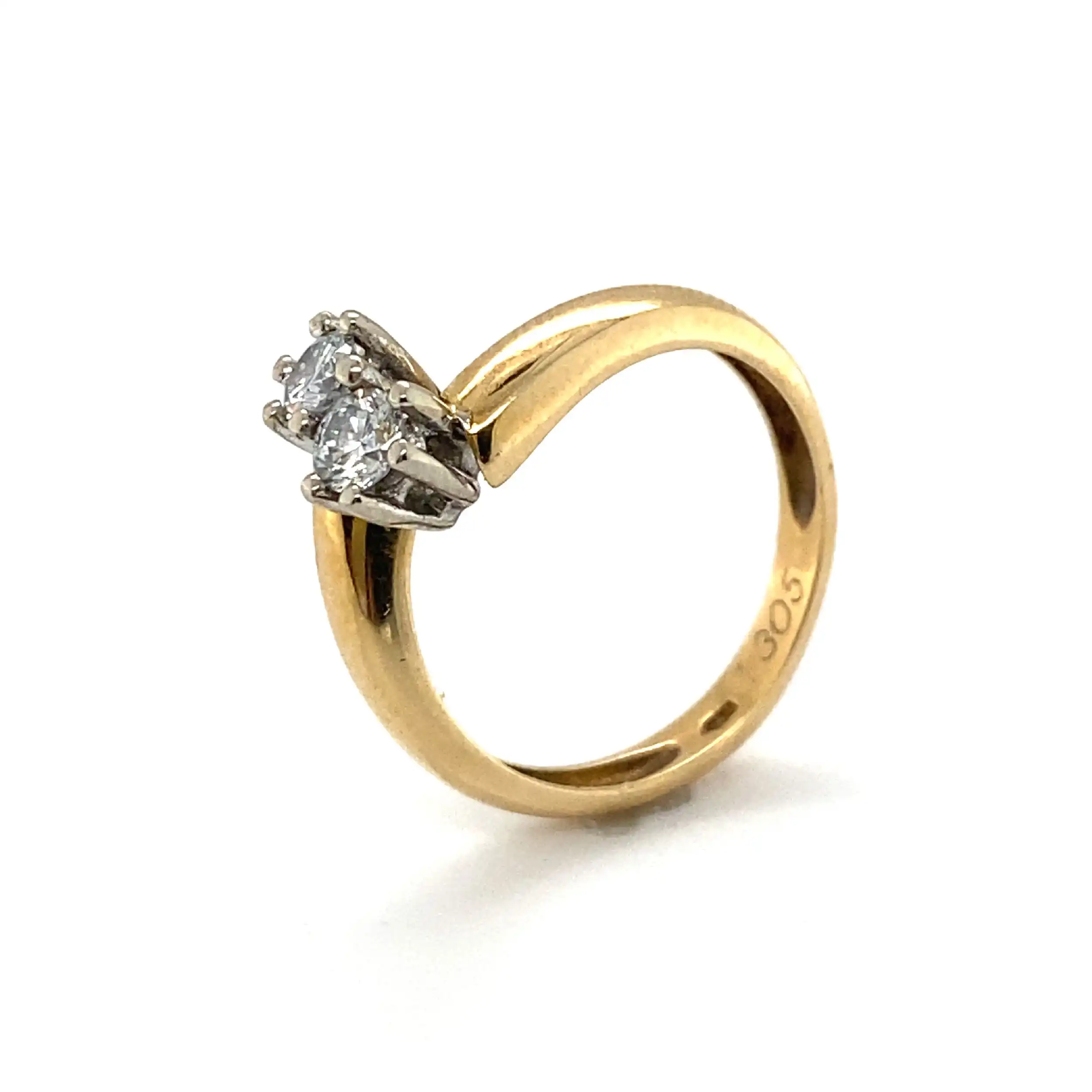 Ring Bicolor mit Brillanten Ring Bicolor mit Brillanten