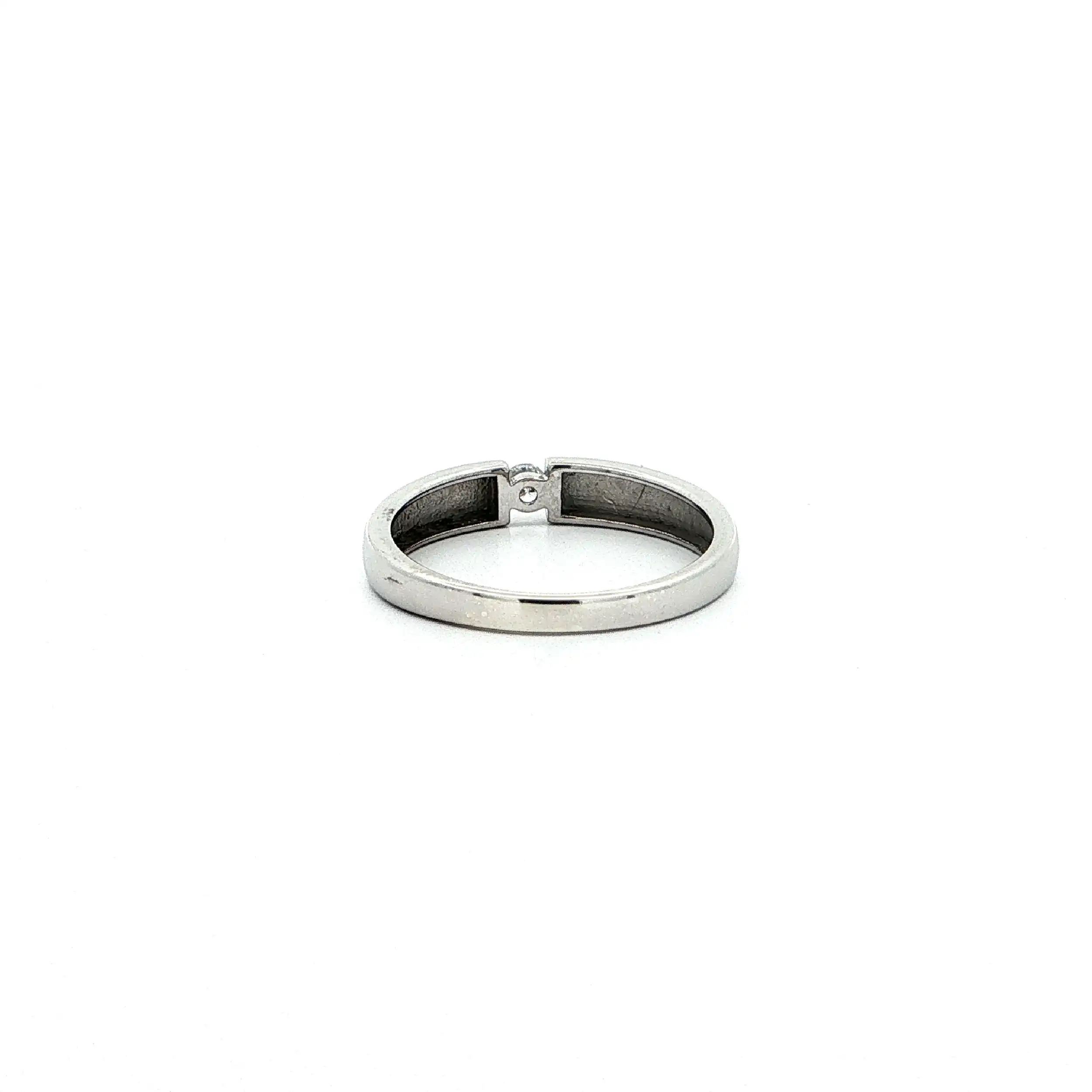 Ring Weißgold mit Brillant & Schmuckpass