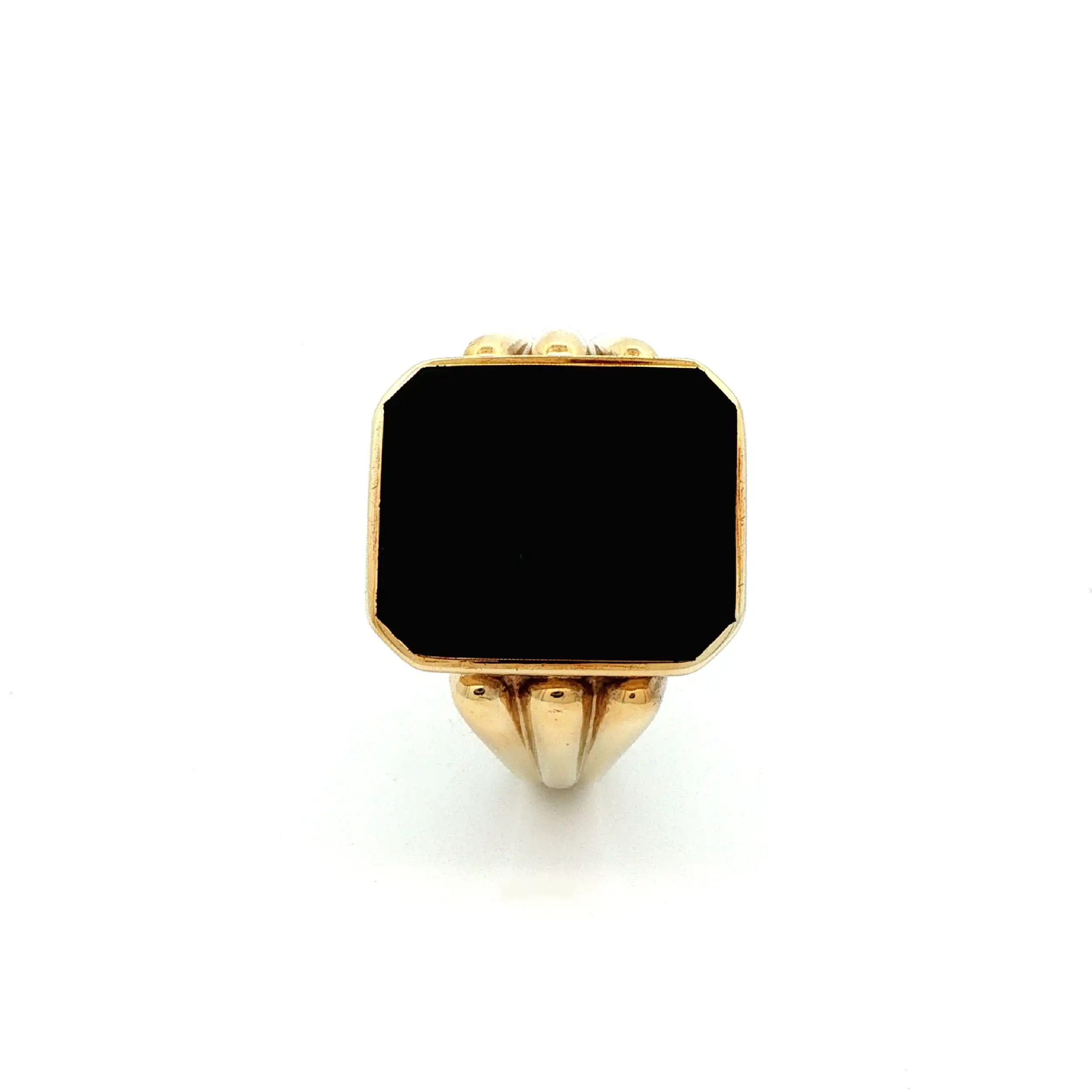 Ring Gelbgold mit Onyx
