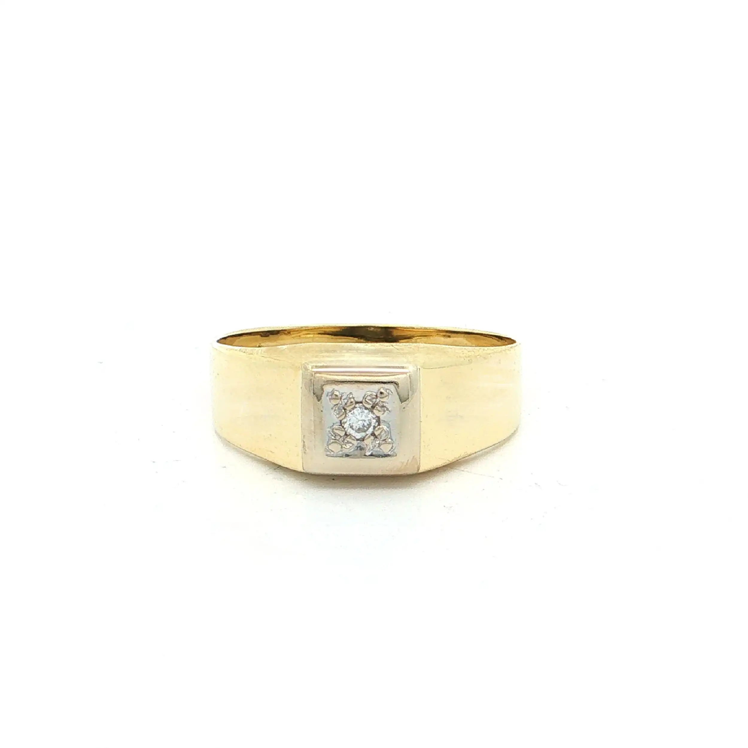 Ring Bicolor mit Brillant