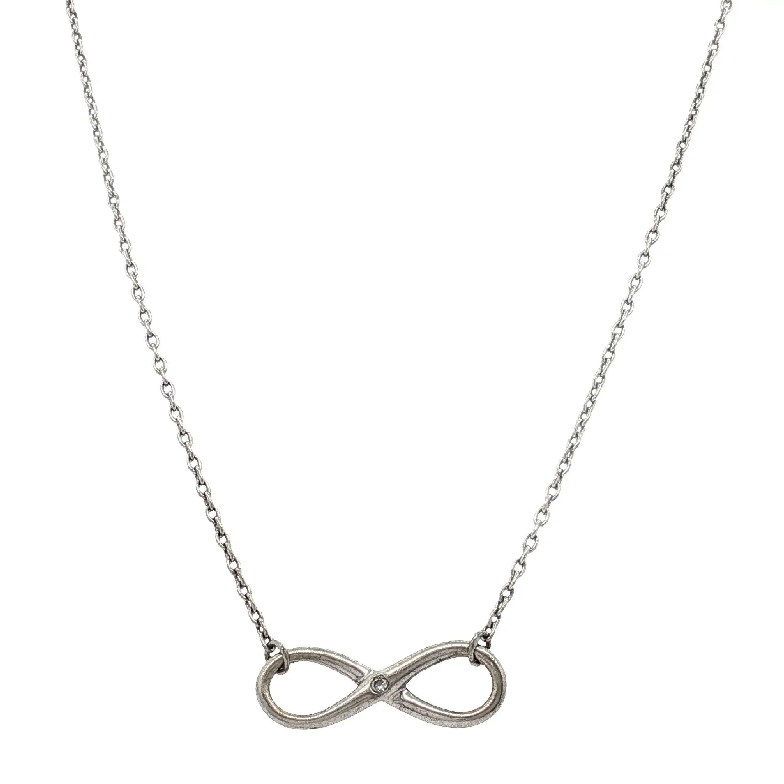 Collier mit Unendlichkeitssymbol und Brillant