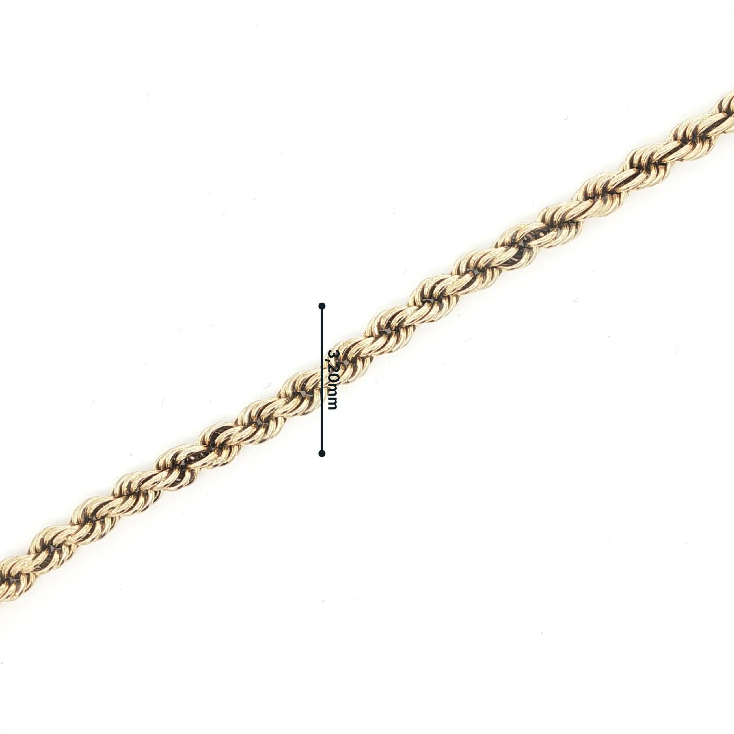 Kordelarmband Gelbgold