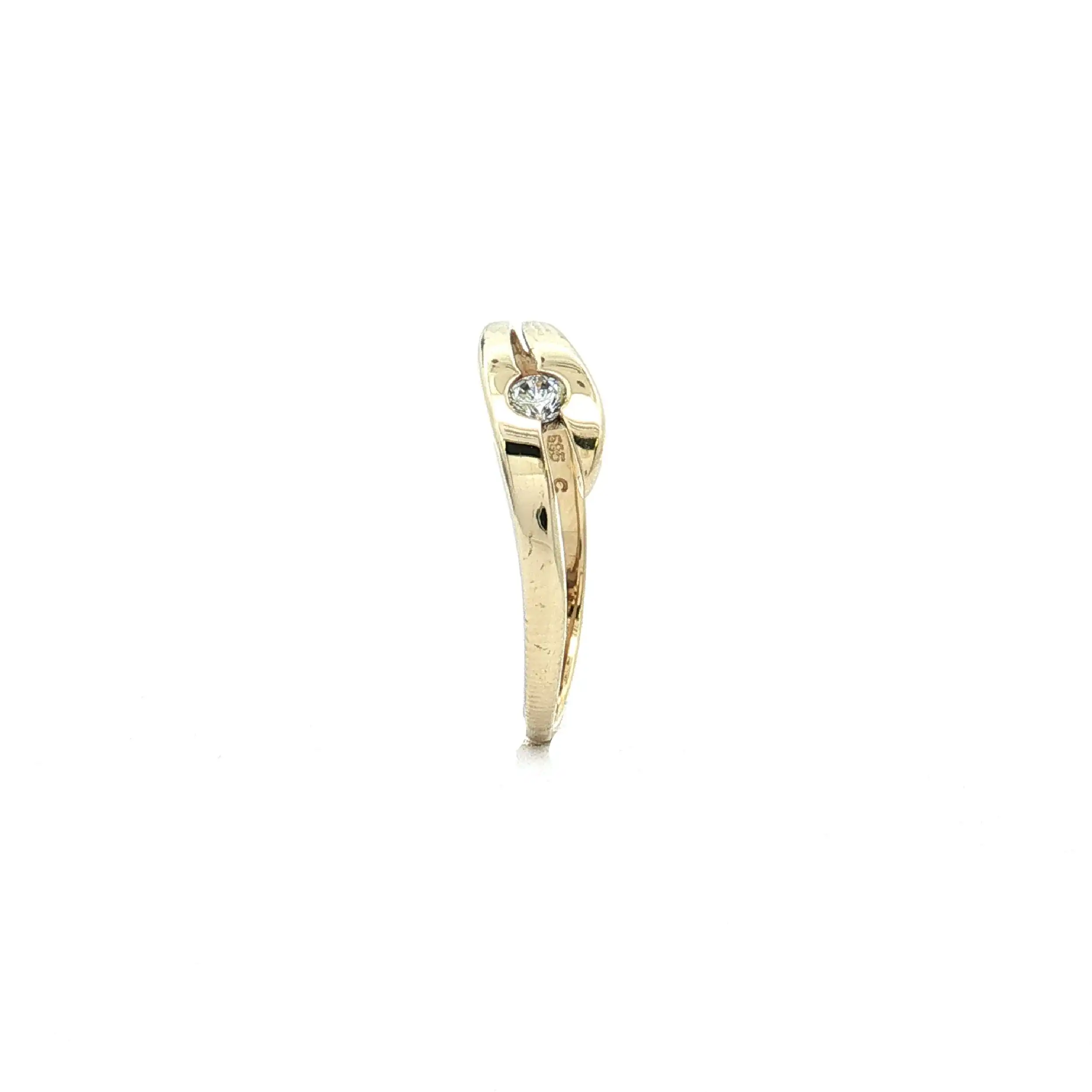 Ring Gelbgold mit Zirkonia Ring Gelbgold mit Zirkonia