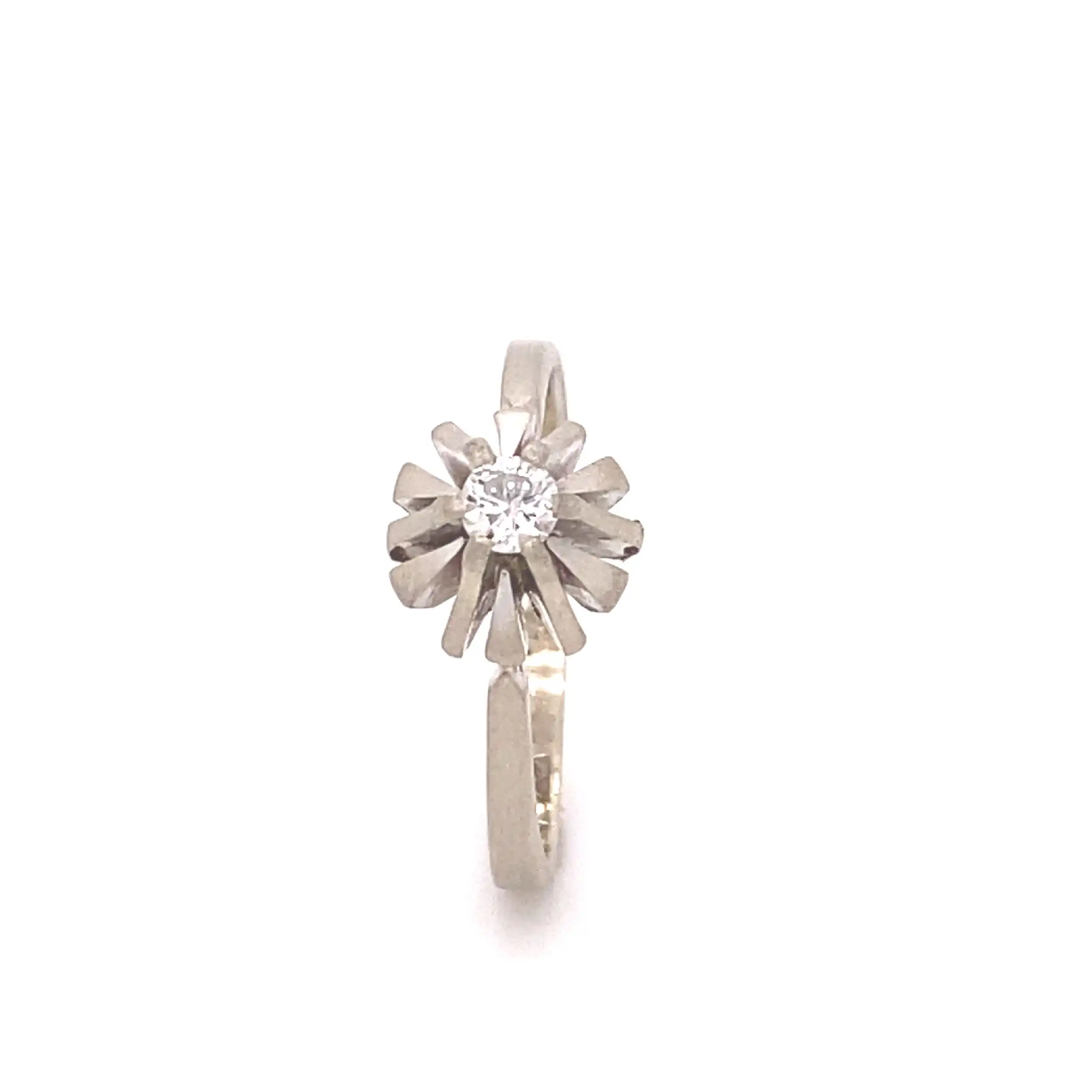 Ring Weißgold mit Solitär Brillant Ring Weißgold mit Solitär Brillant