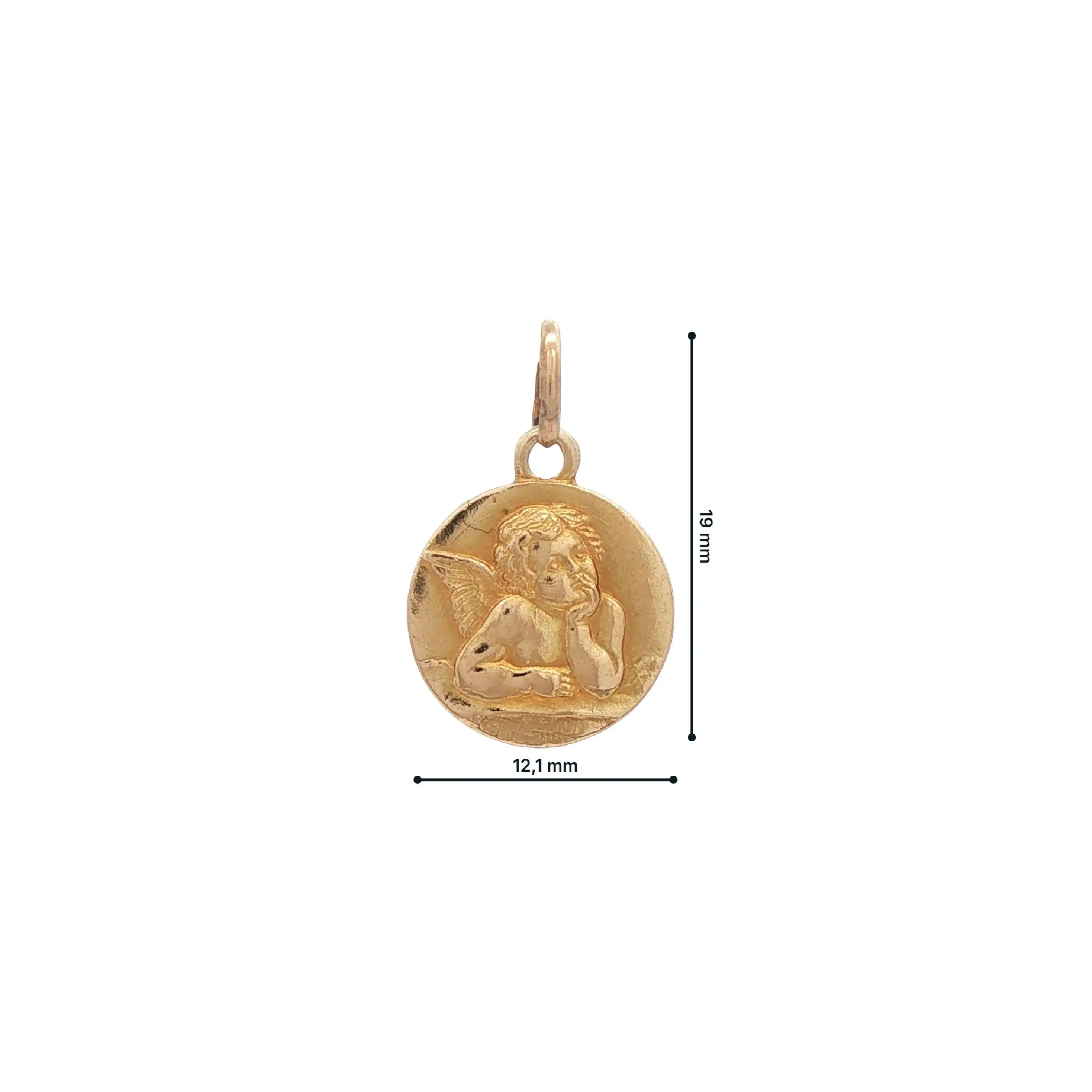 Anhänger Gelbgold Engel