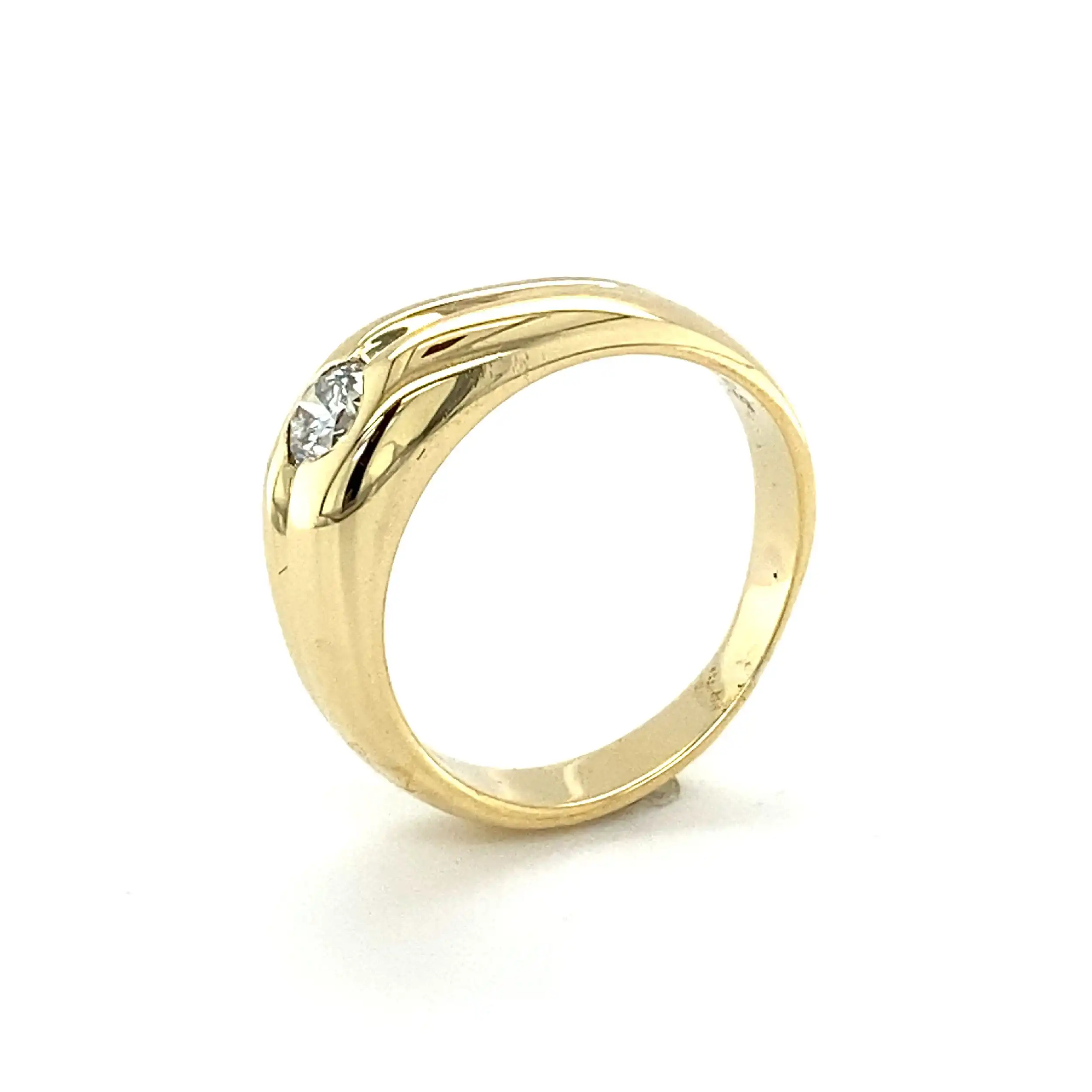 Ring Gelbgold mit Brillant Ring Gelbgold mit Brillant