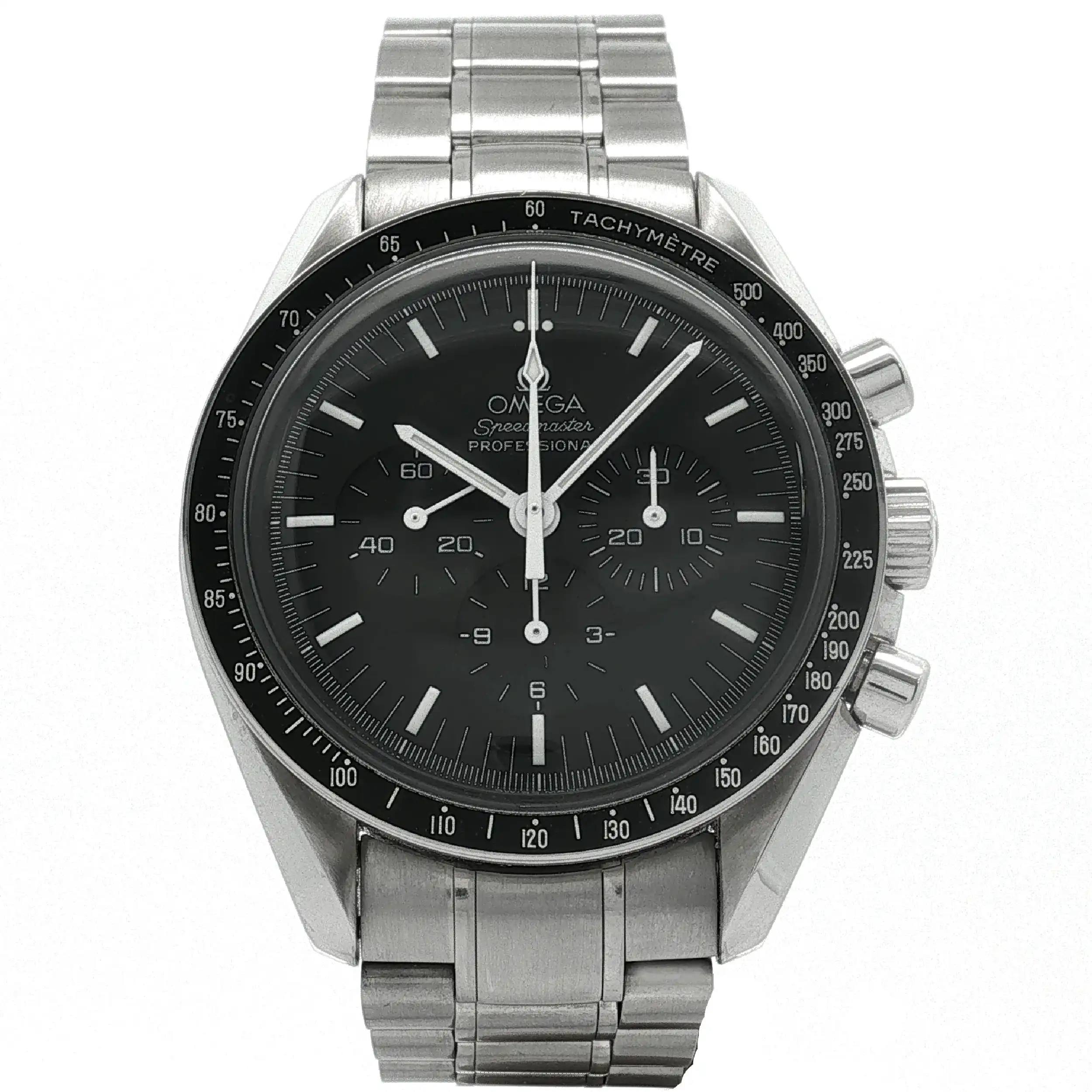 Herrenuhr Omega Speedmaster Professional mit Box und Revisionsbelegen Herrenuhr Omega Speedmaster Professional mit Box und Revisionsbelegen
