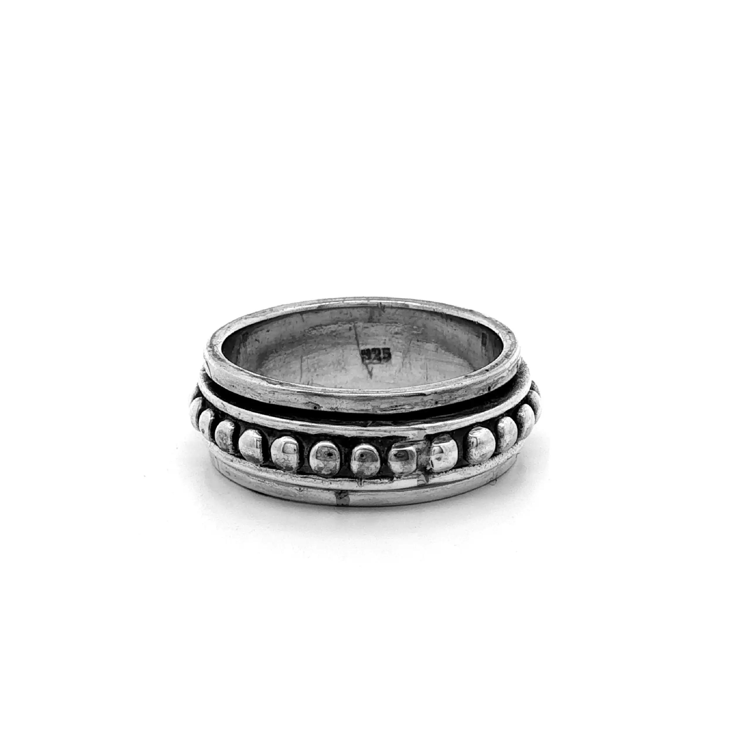 Herrenring Silber mit drehbarem Element