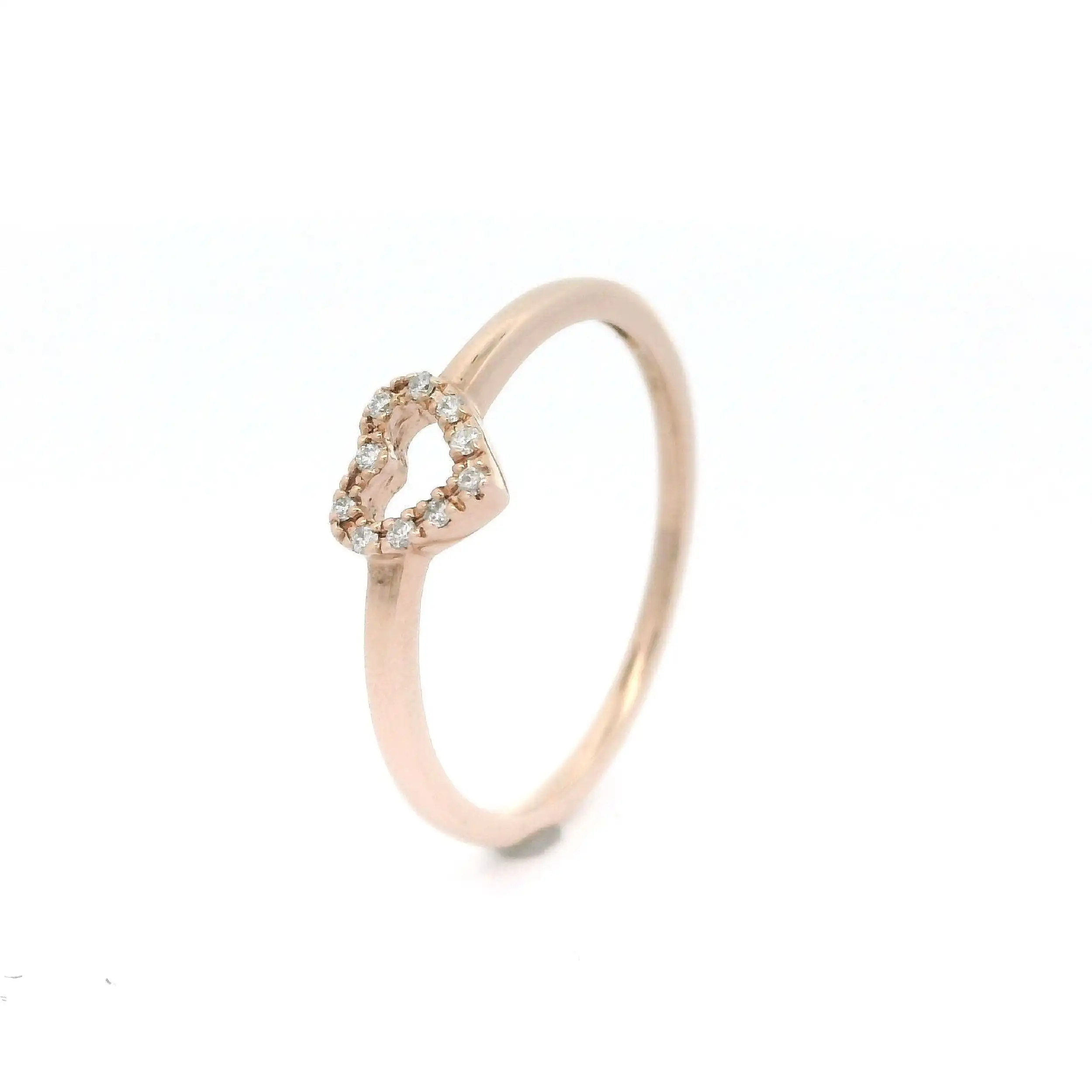 Ring Rotgold "Herz" mit Brillanten Ring Rotgold "Herz" mit Brillanten