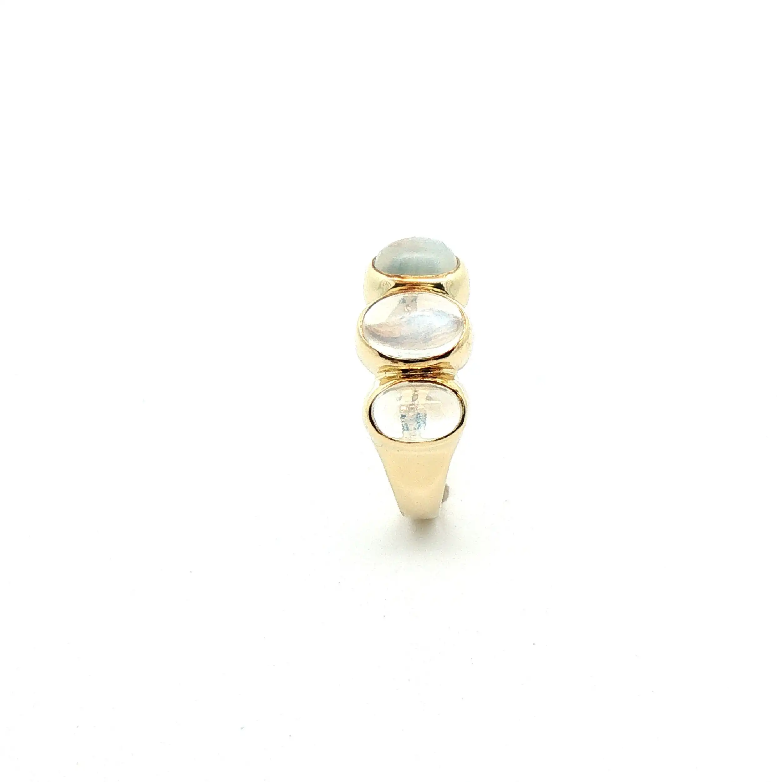 Ring Gelbgold mit Mondsteinen Ring Gelbgold mit Mondsteinen