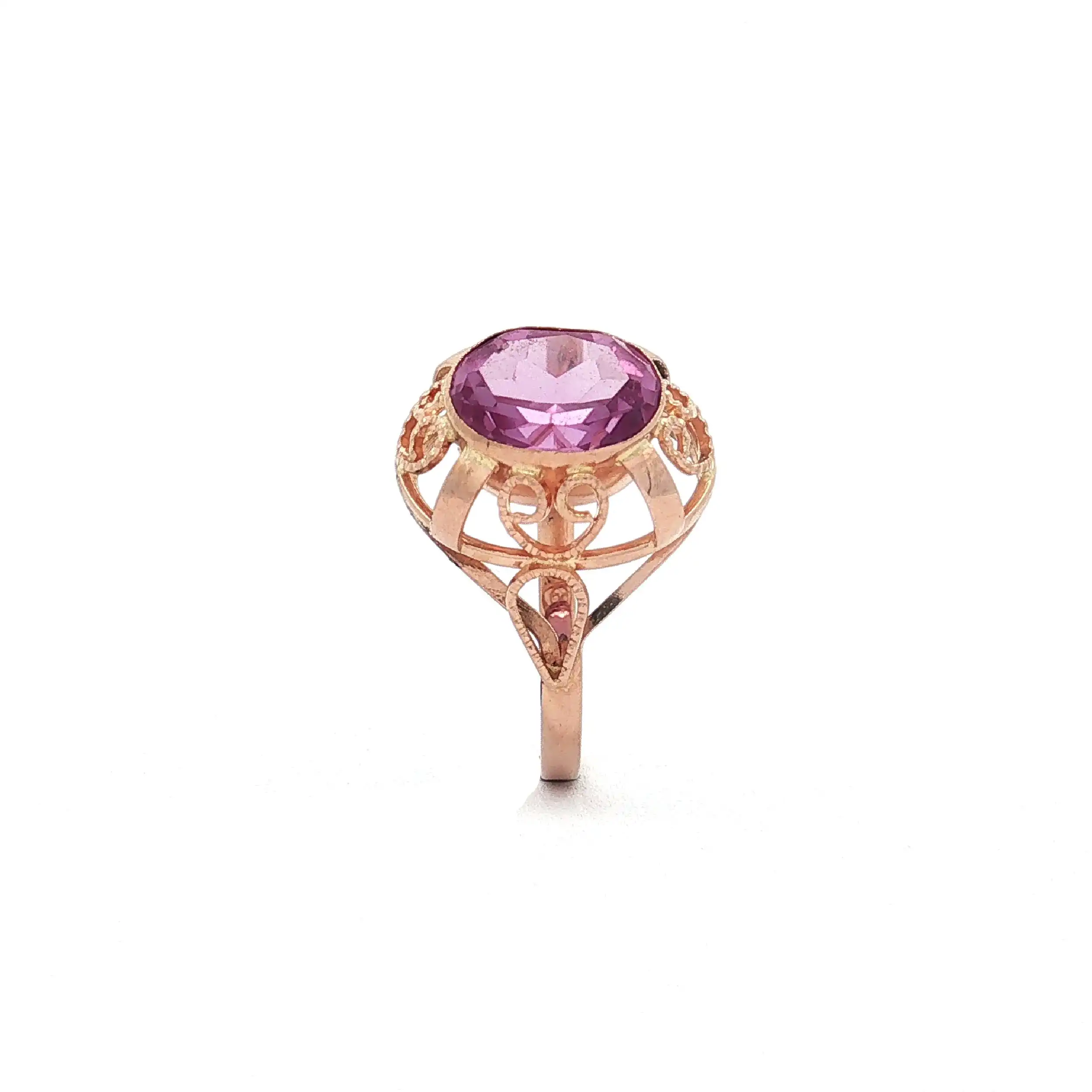 Ring Roségold mit lila Spinell Ring Roségold mit lila Spinell