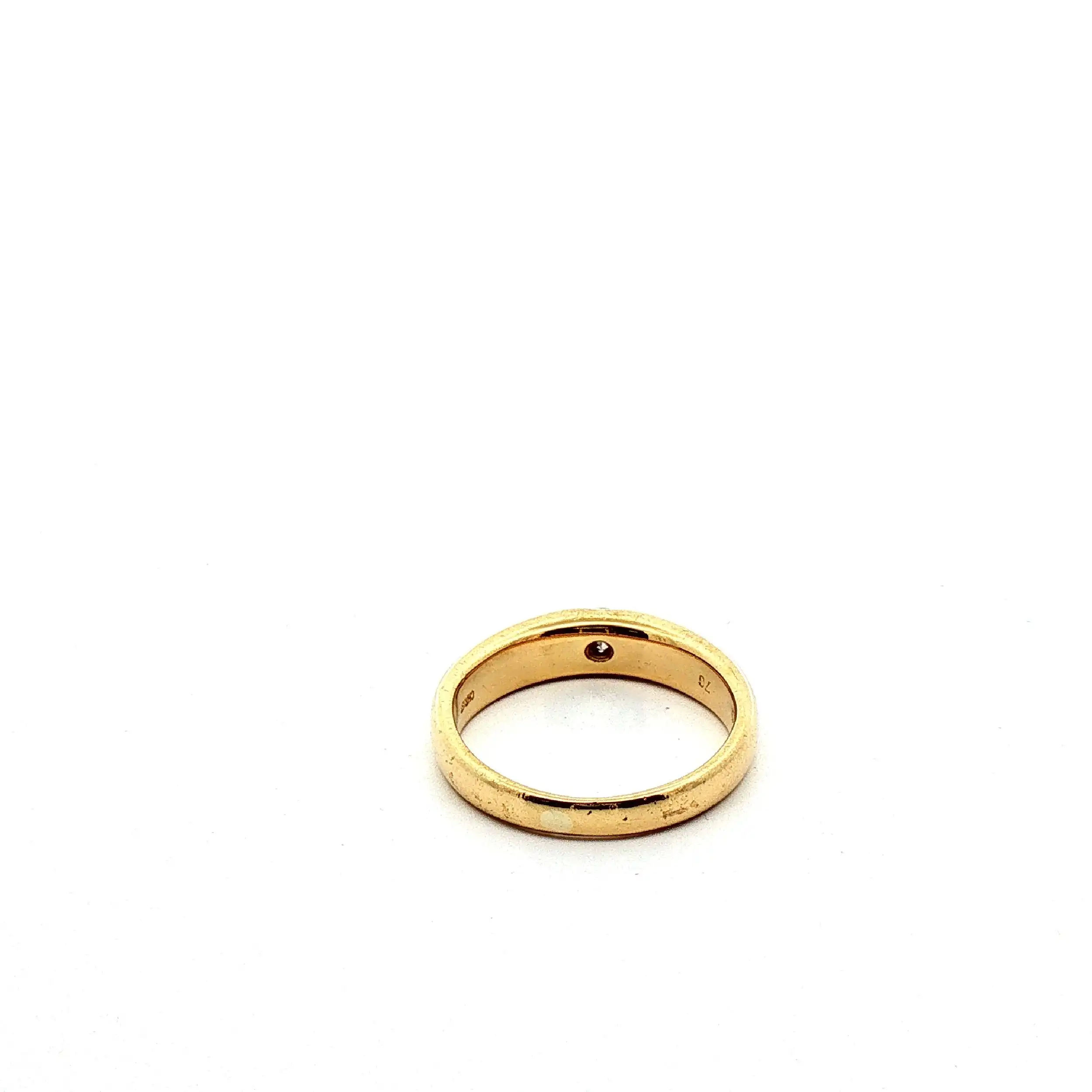 Ring Gelbgold Christ mit Brillant