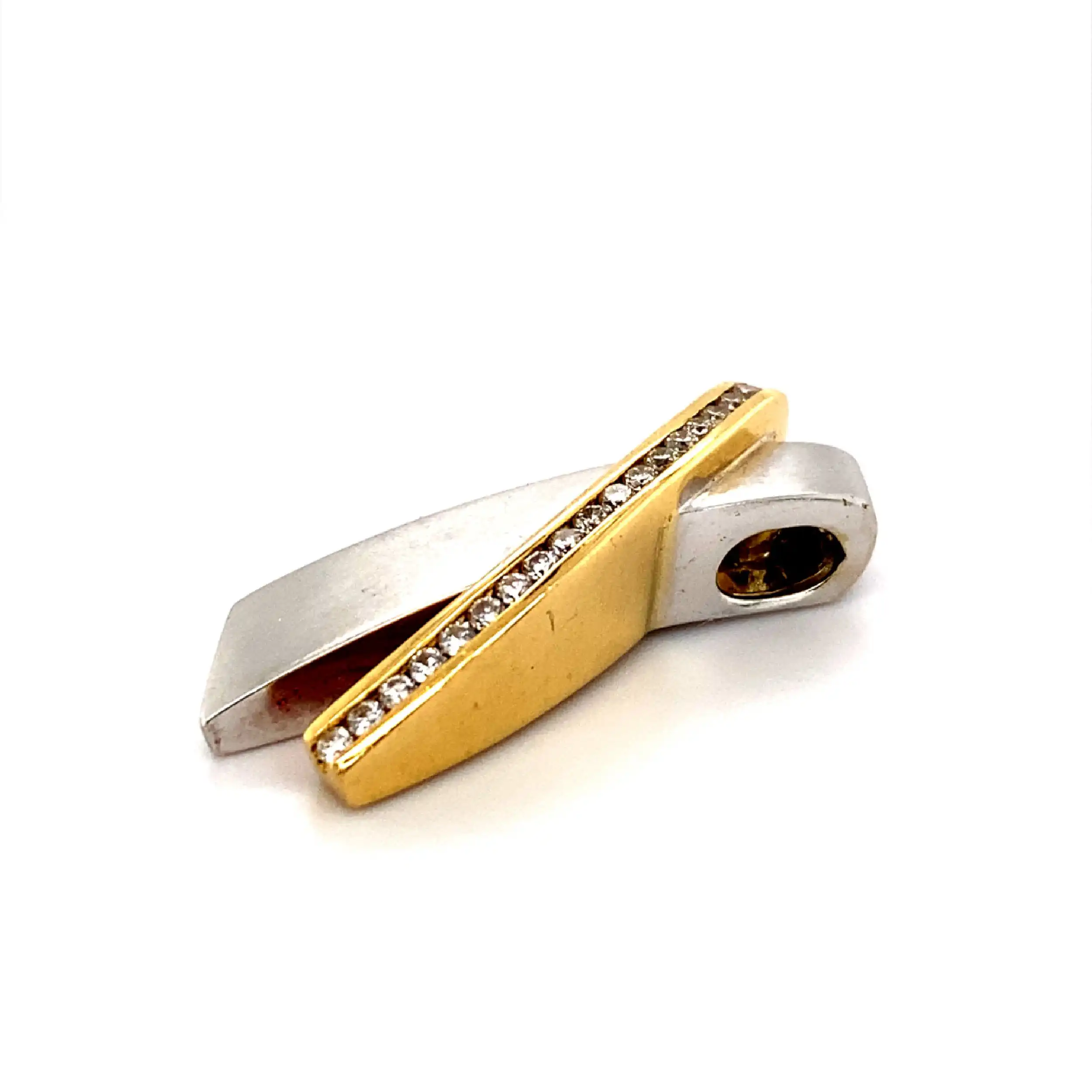 Anhänger bicolor mit Brillanten Anhänger bicolor mit Brillanten