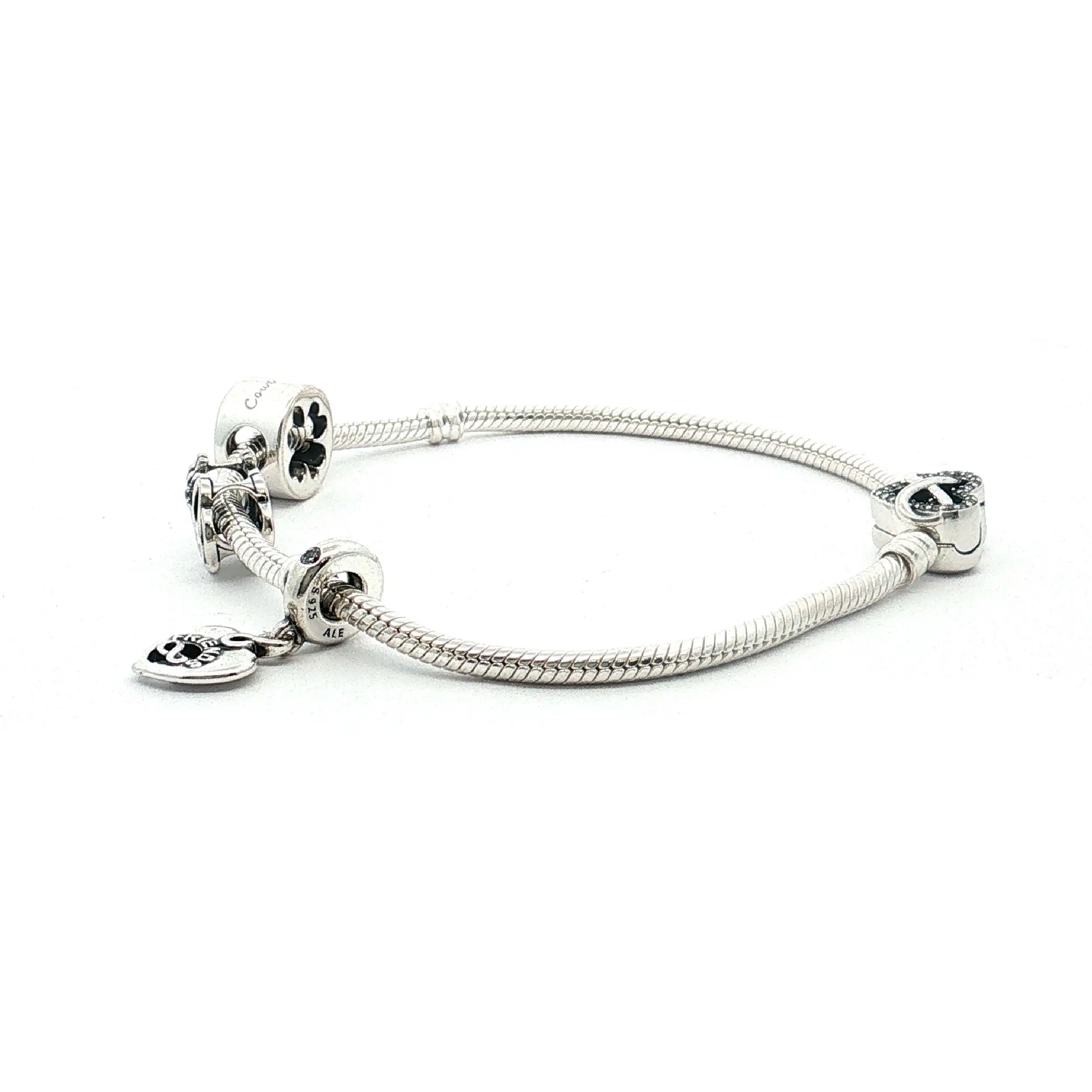 Armband Silber Pandora mit 3 Charms Armband Silber Pandora mit 3 Charms