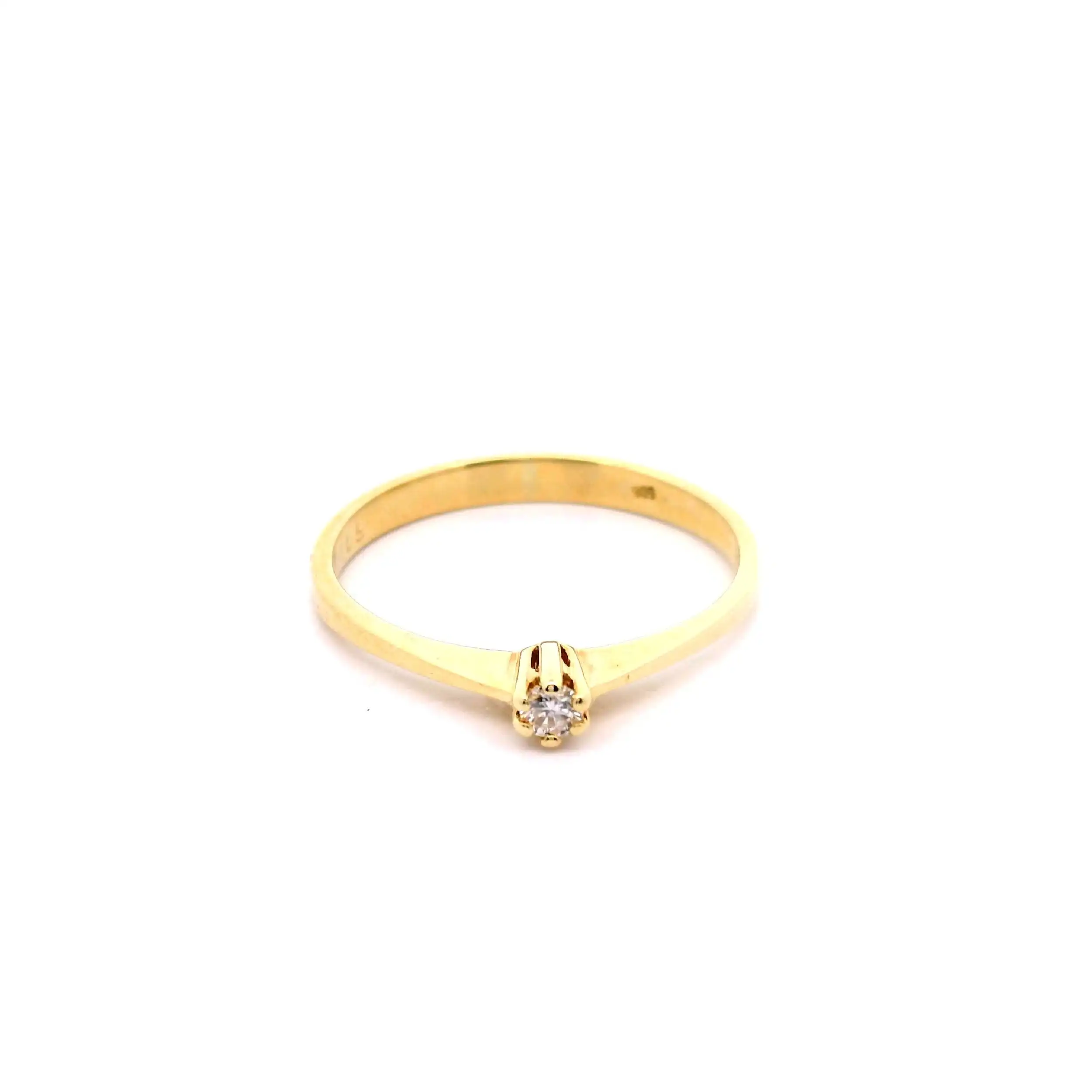 Ring Gelbgold mit Brillant