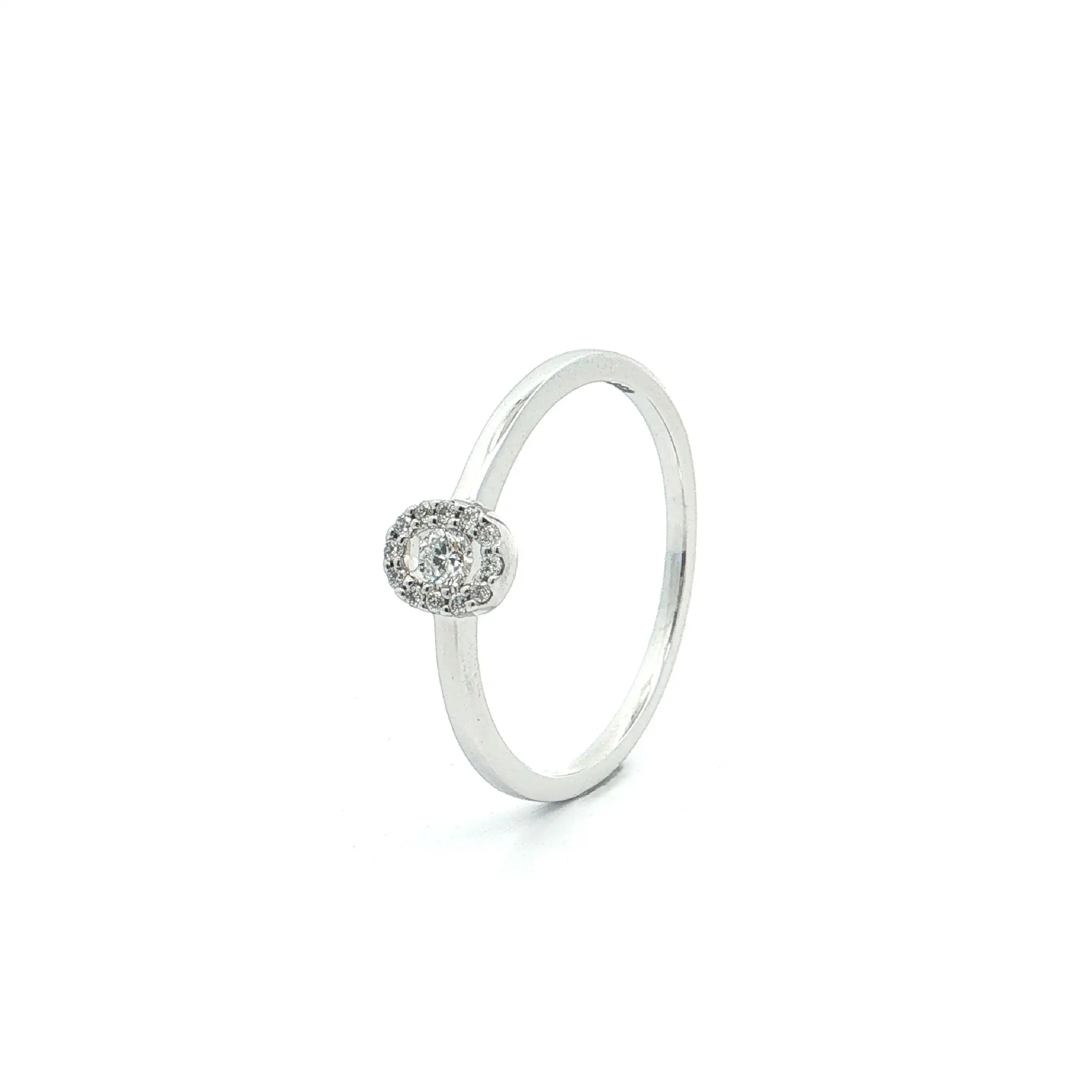 Ring Weißgold mit Brillant Ring Weißgold mit Brillant