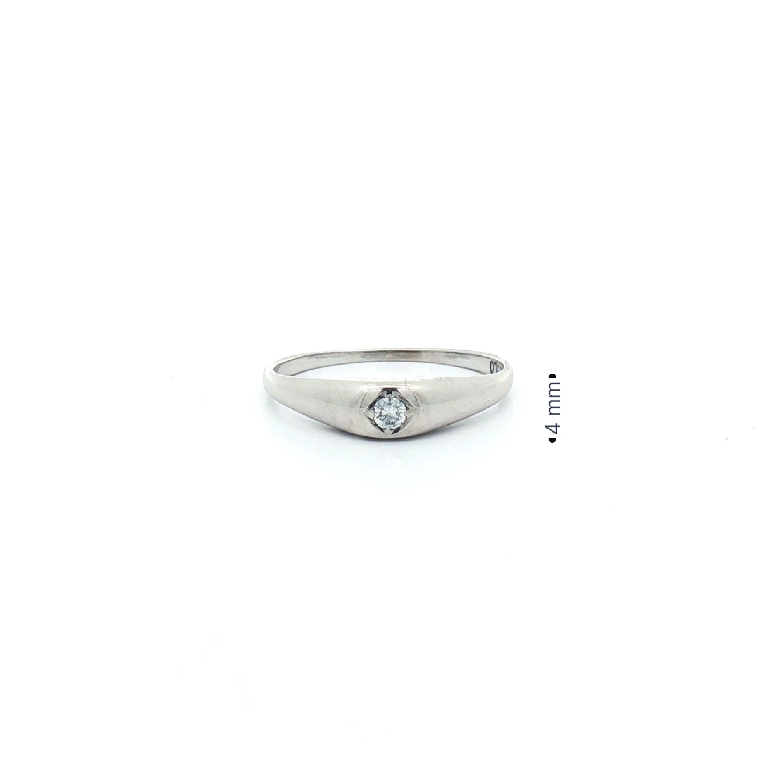 Ring Weißgold mit Brillant Ring Weißgold mit Brillant