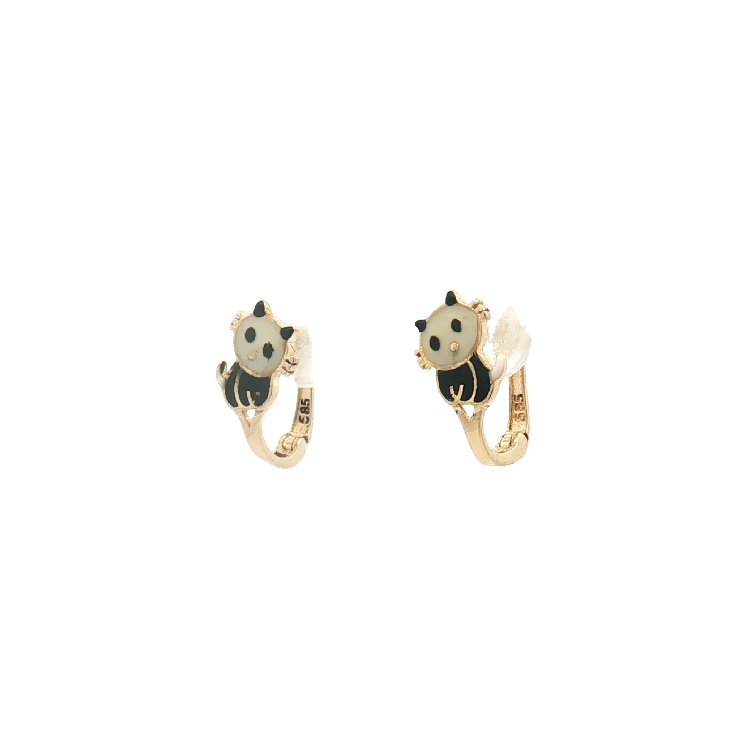 Ohrringe Gelbgold Panda