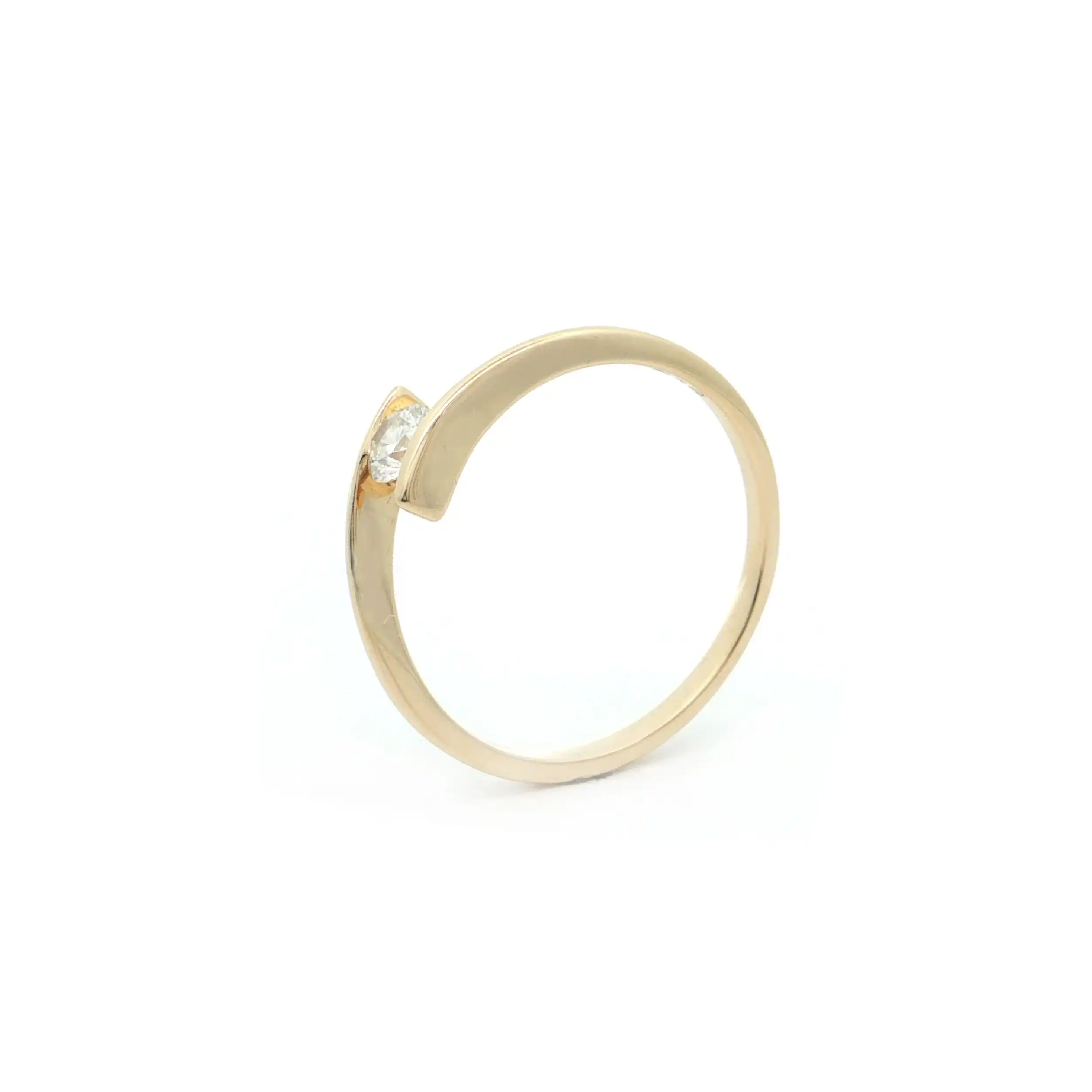 Ring Gelbgold mit Brillant