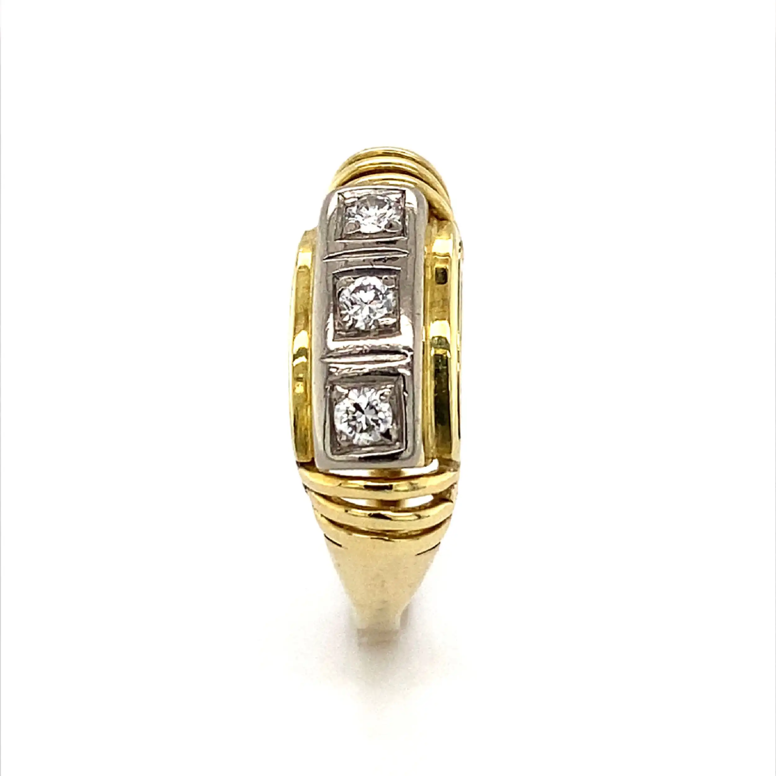 Ring Bicolor mit Brillanten Ring Bicolor mit Brillanten