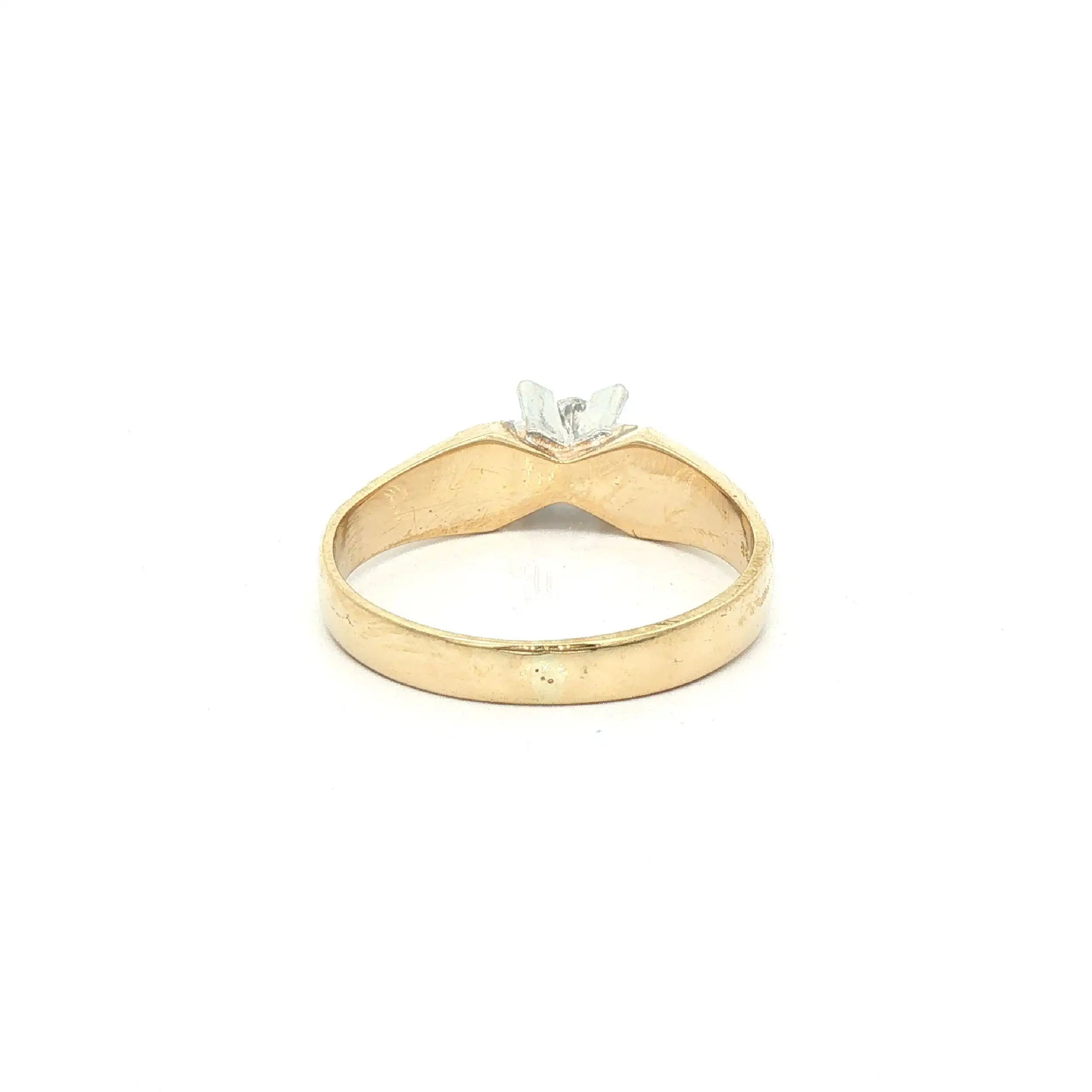 Ring Bicolor mit Brillant