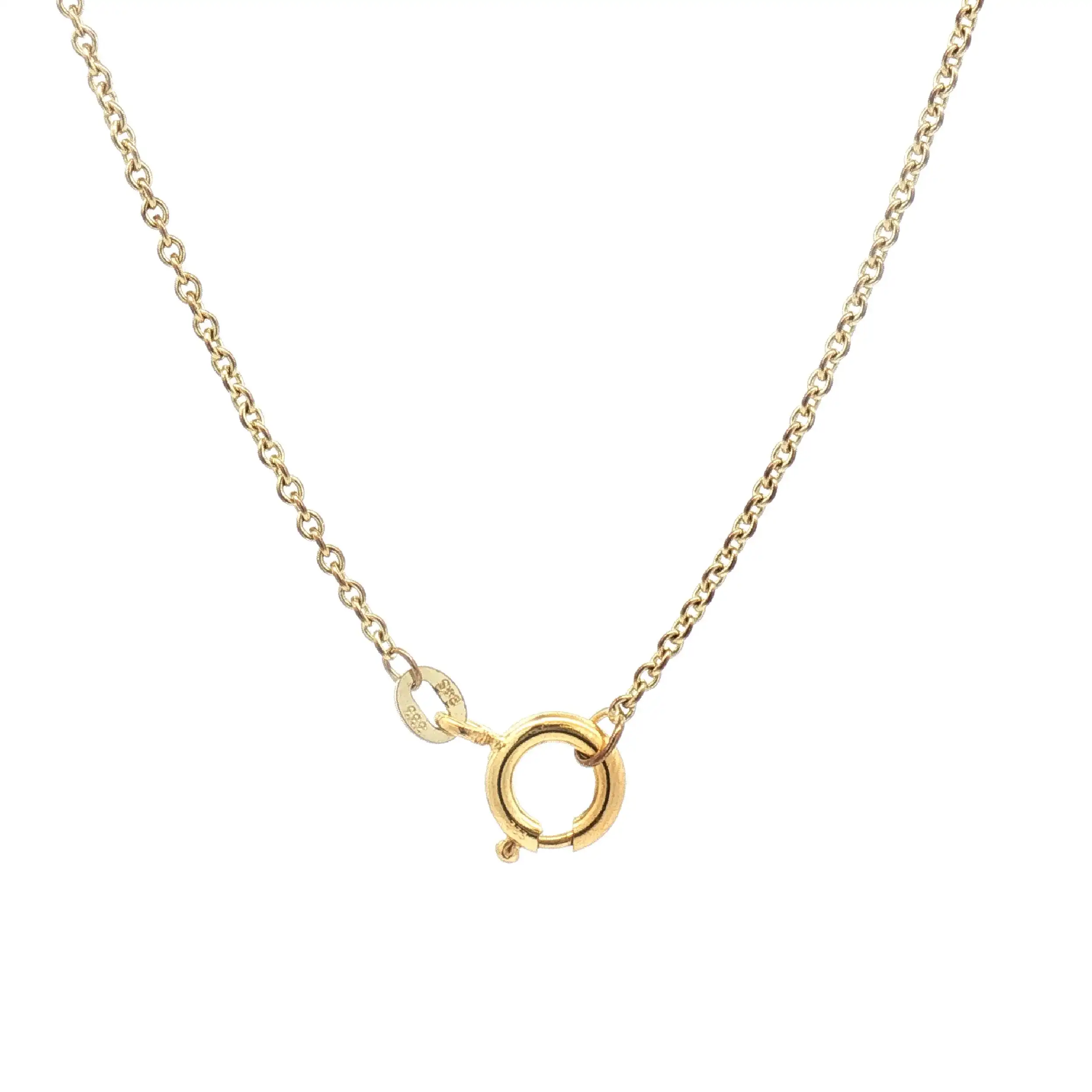 Collier Gelbgold mit Granat Collier Gelbgold mit Granat