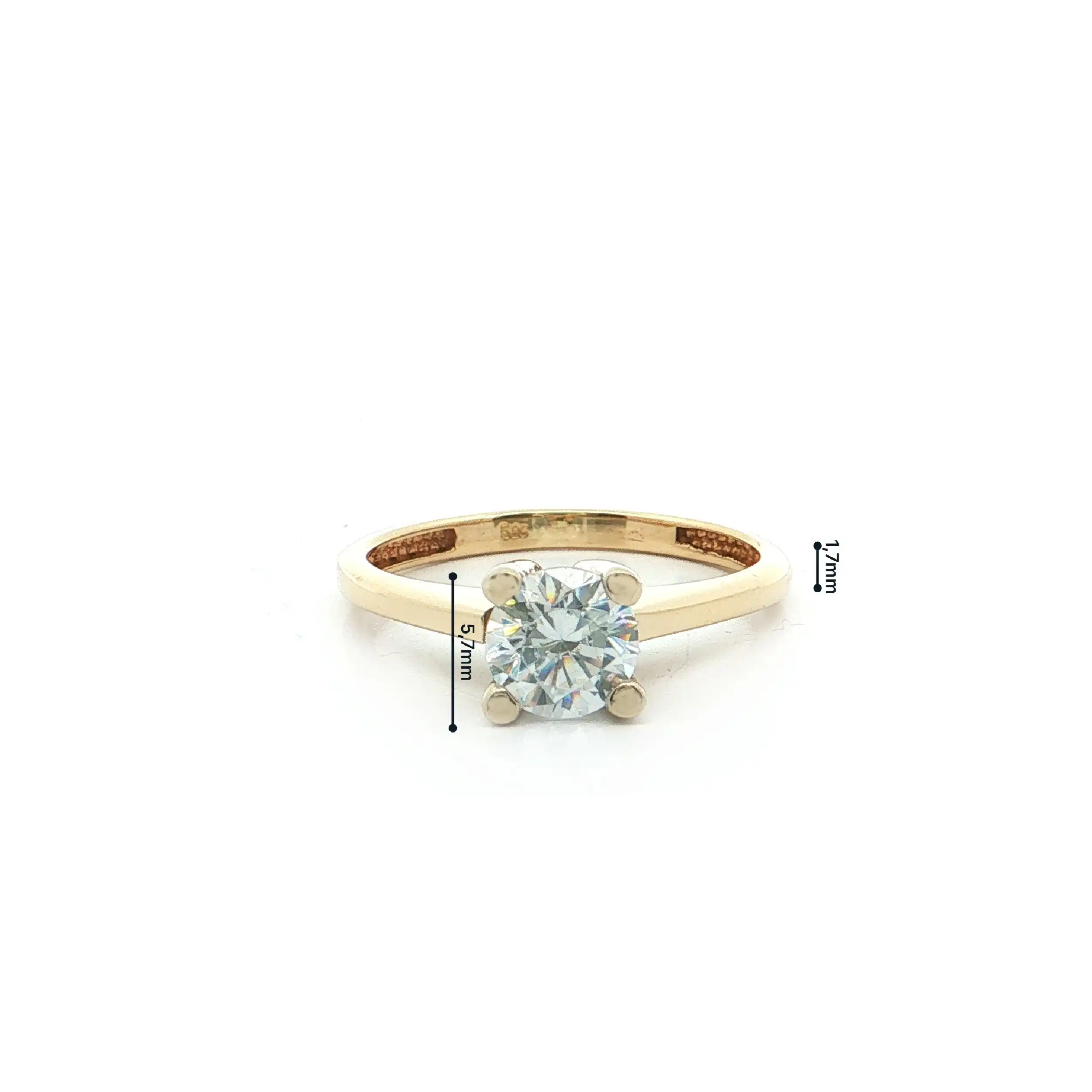 Ring Gelbgold mit Zirkonia Ring Gelbgold mit Zirkonia