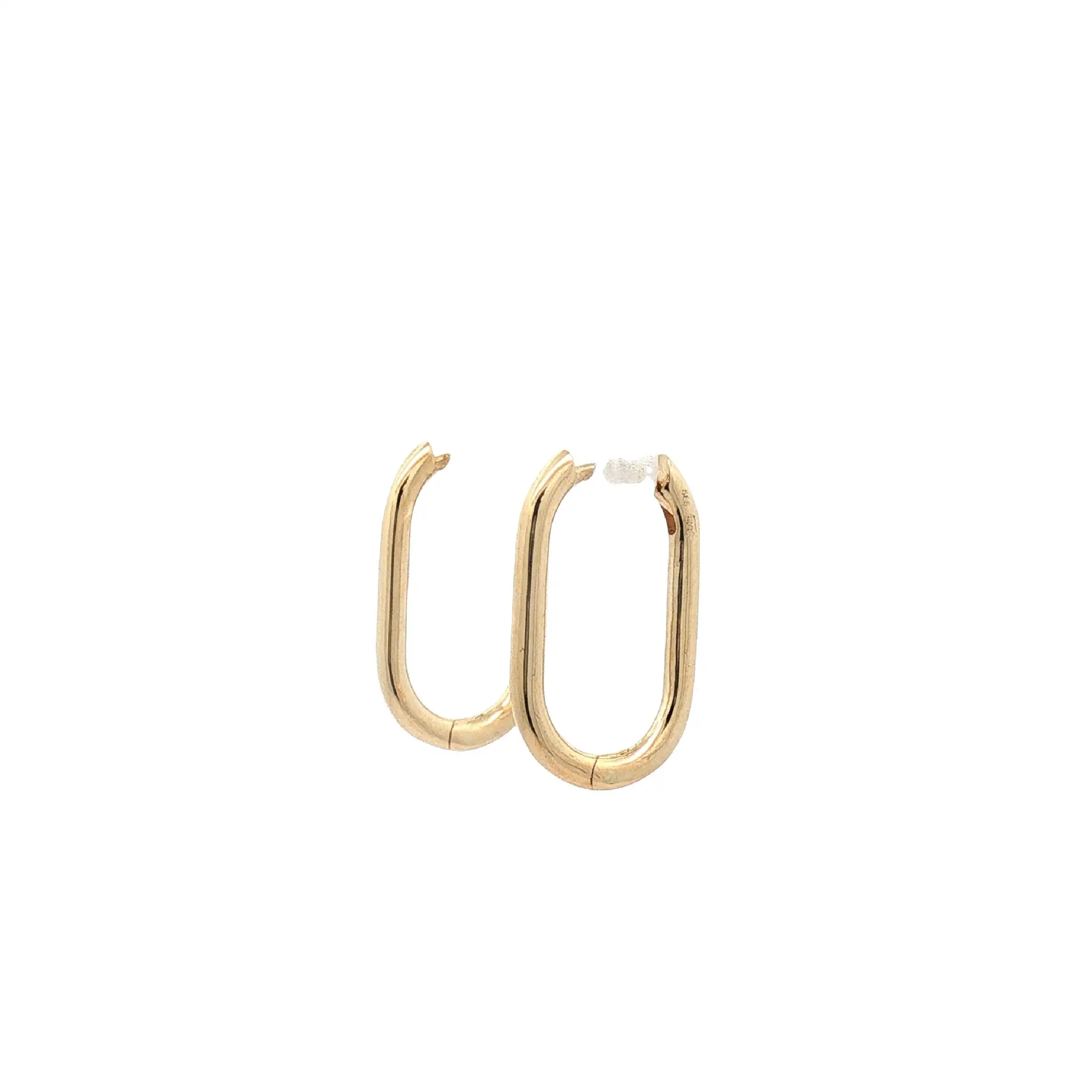 Creolen Gelbgold Oval Creolen Gelbgold Oval