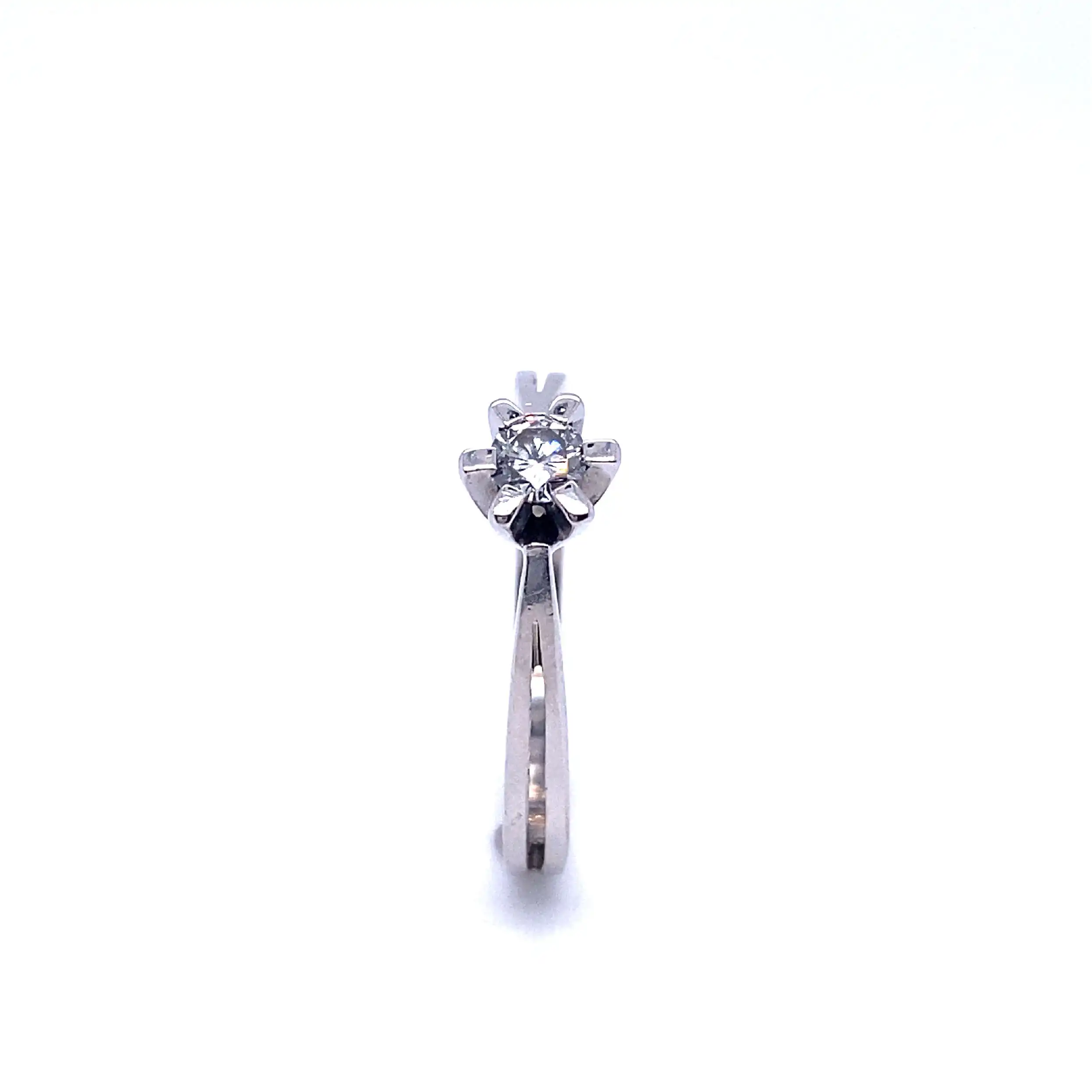 Ring Weißgold mit Solitär Brillant Ring Weißgold mit Solitär Brillant