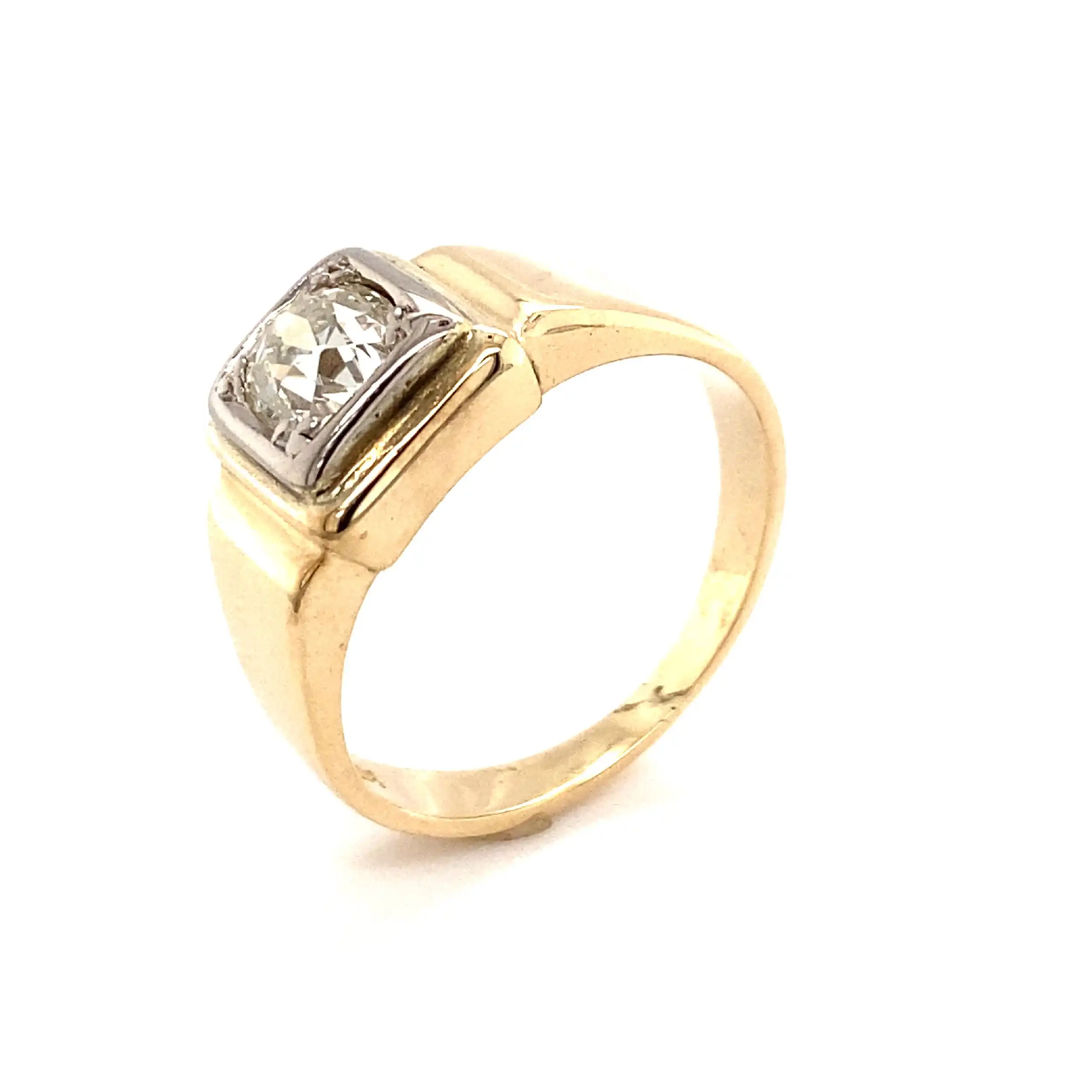 Ring Gelbgold mit Altschliff-Diamant Ring Gelbgold mit Altschliff-Diamant