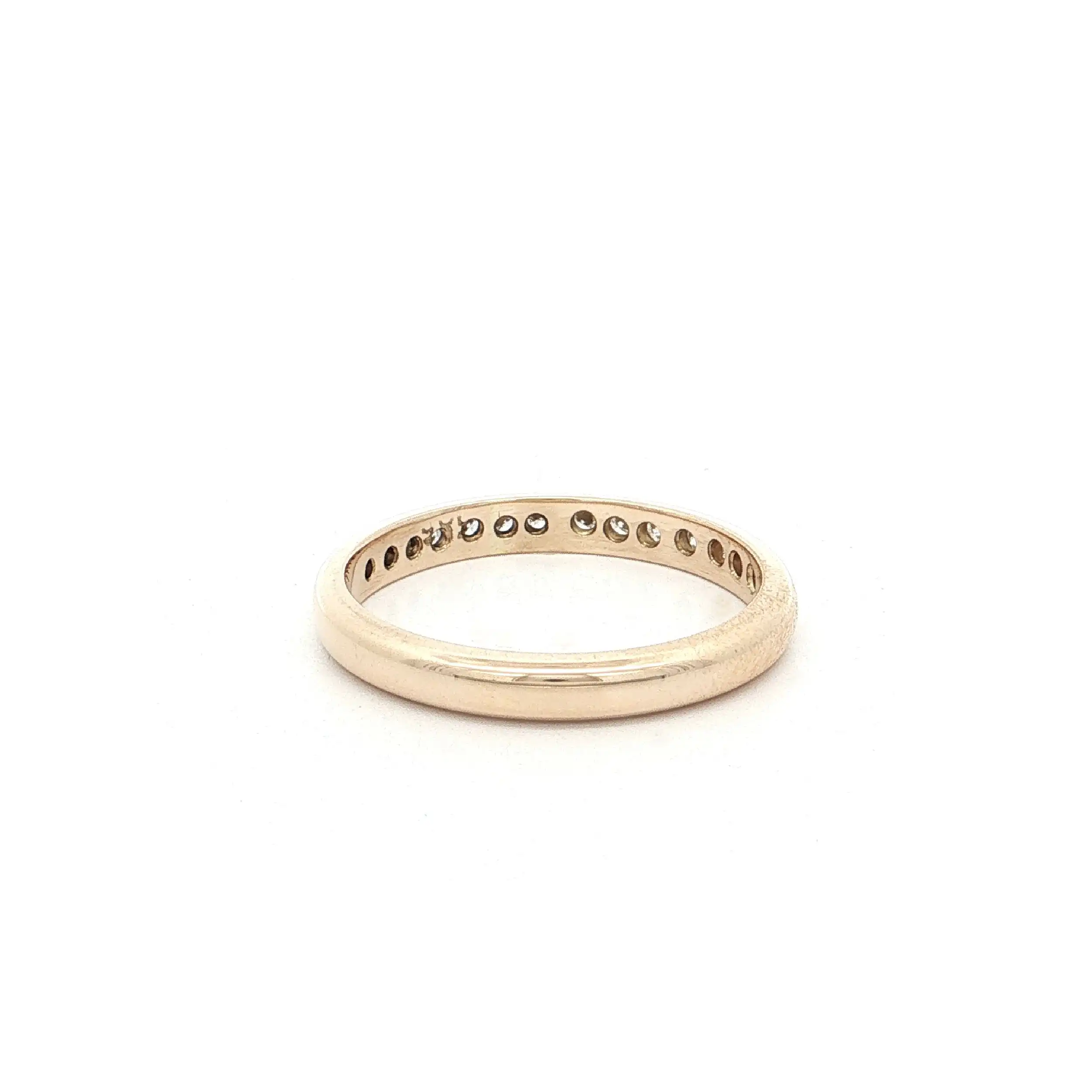 Halbmemoryring Gelbgold mit Brillanten
