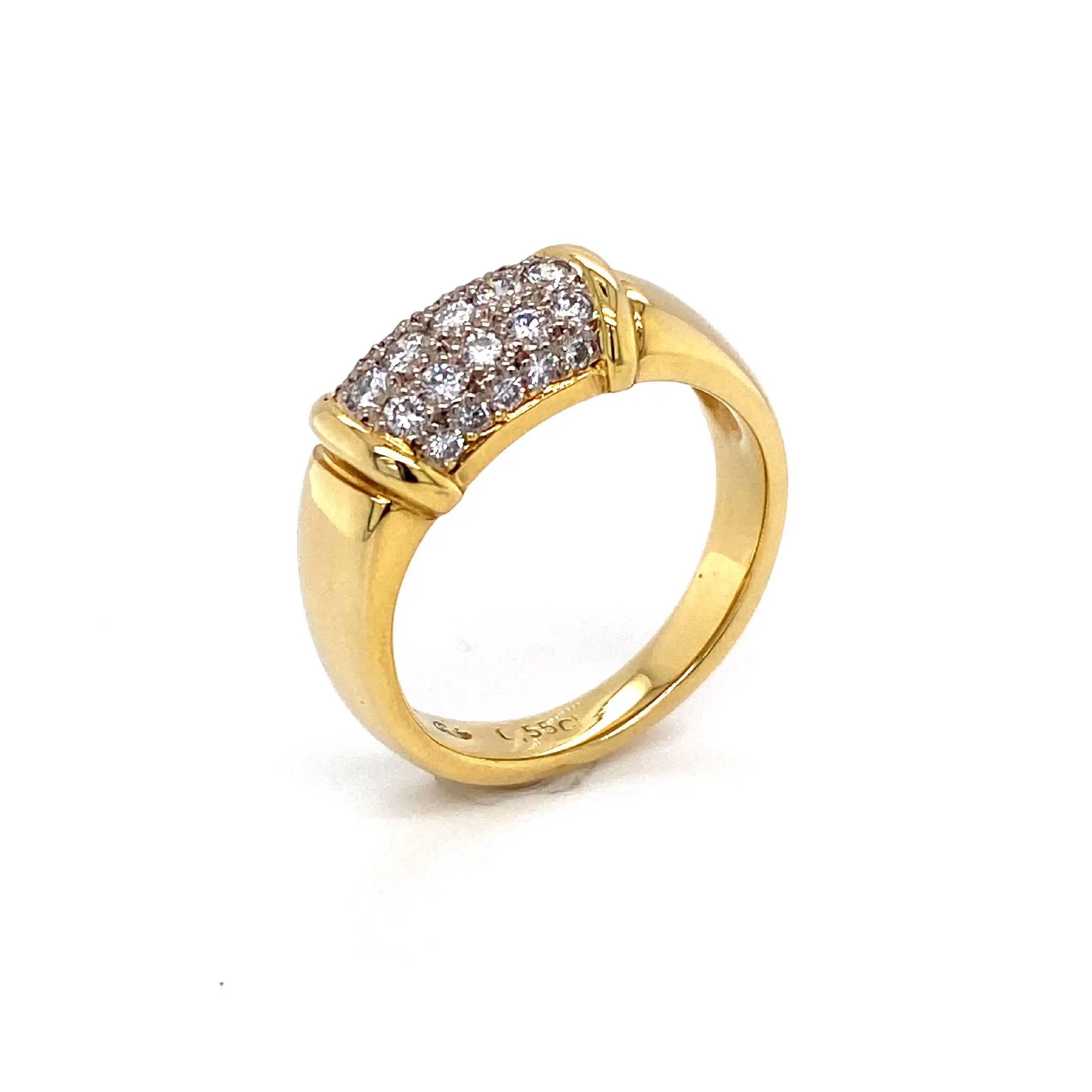 Ring mit Brillanten, graviert mit 0,55ct Ring mit Brillanten, graviert mit 0,55ct
