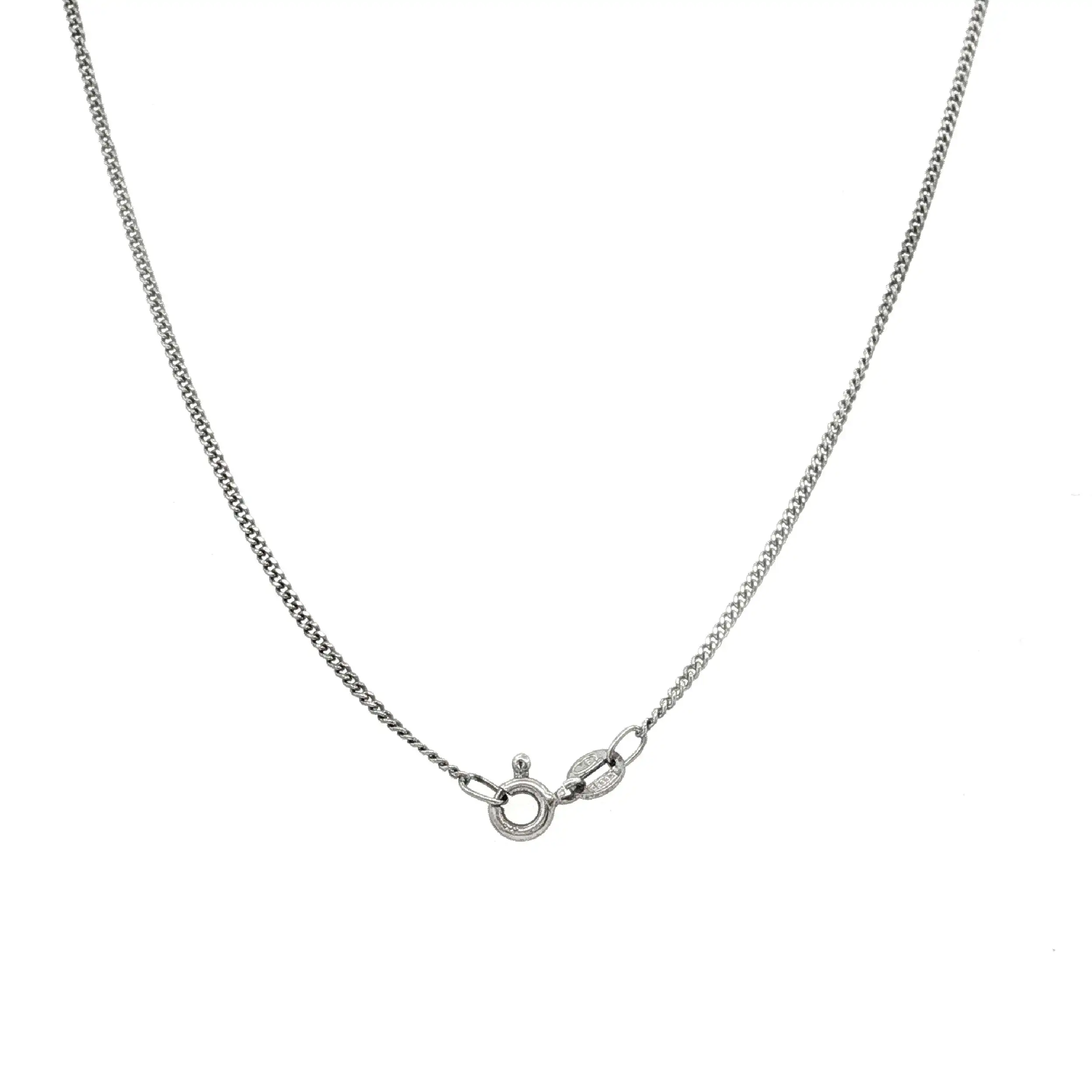 Panzerkette Weißgold