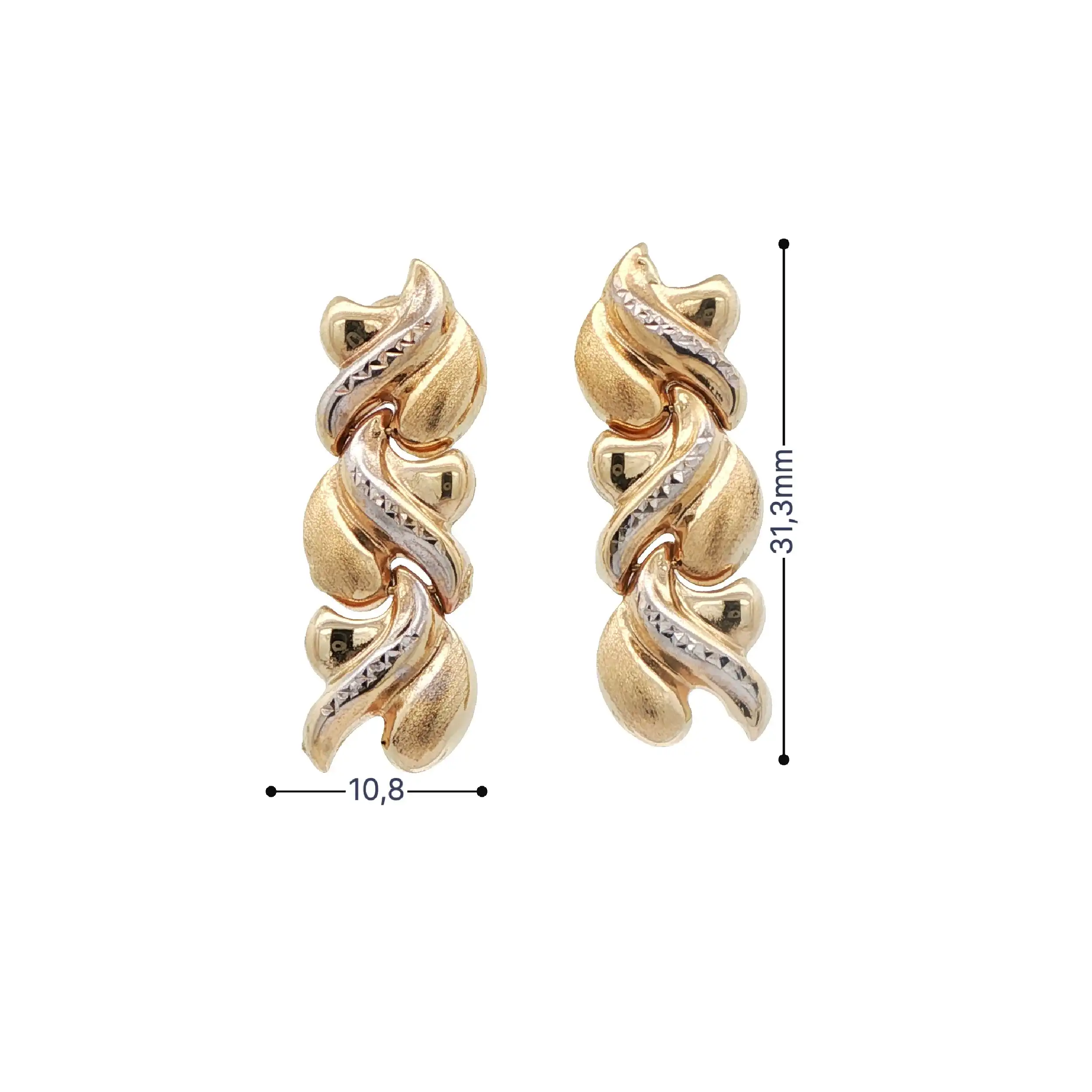 Ohrstecker Bicolor