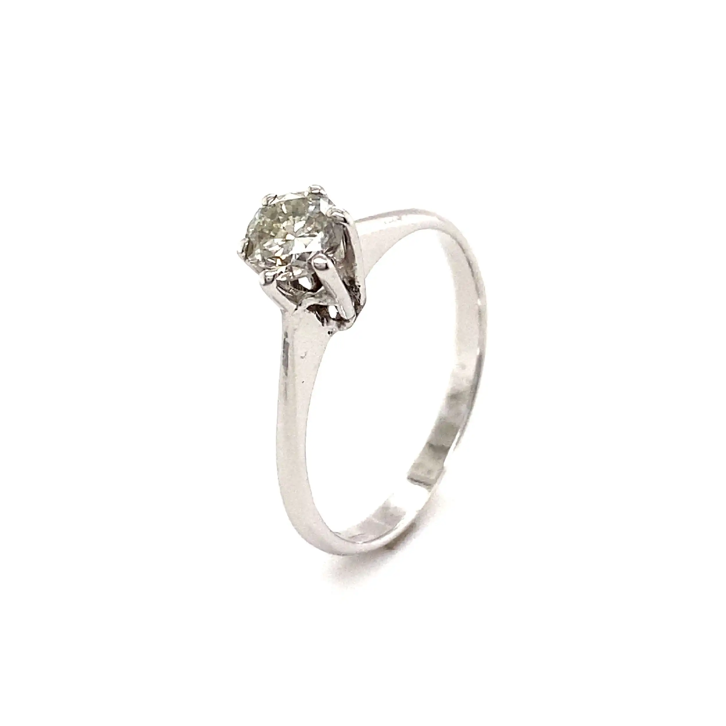 Ring Weißgold mit Brillant Solitär Ring Weißgold mit Brillant Solitär