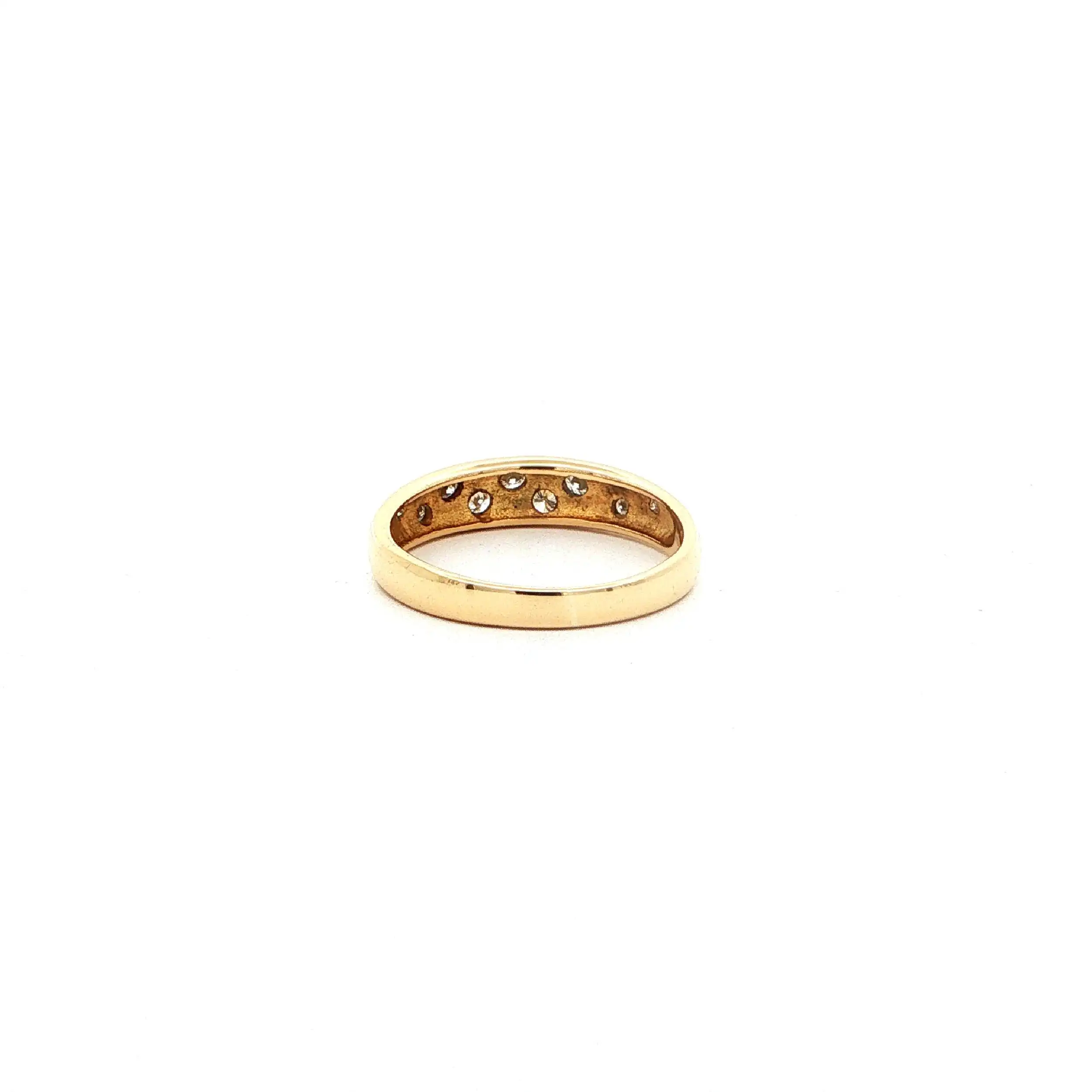 Ring Gelbgold mit Brillanten, graviert mit 0,24ct.