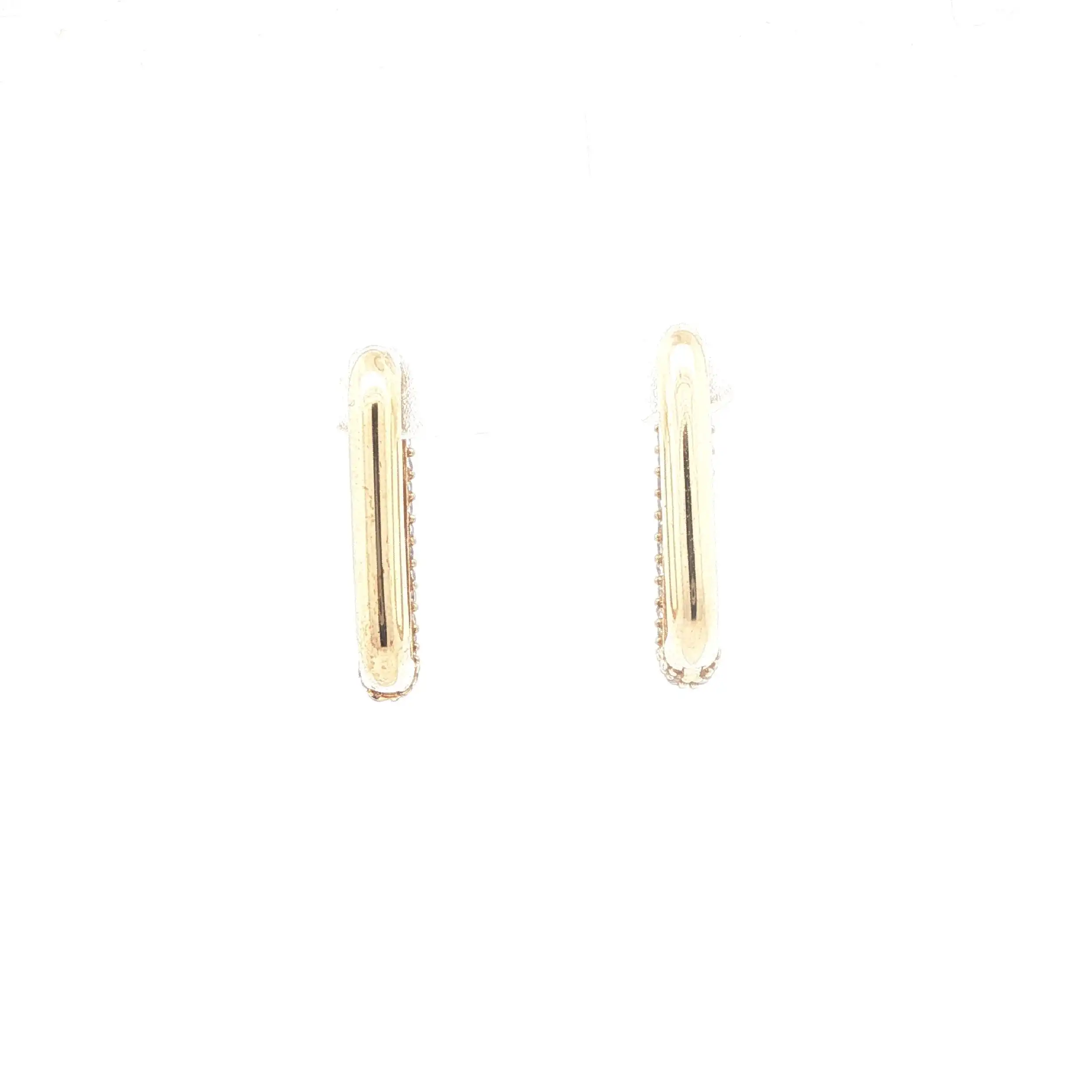 Creolen Gelbgold mit Zirkonia
