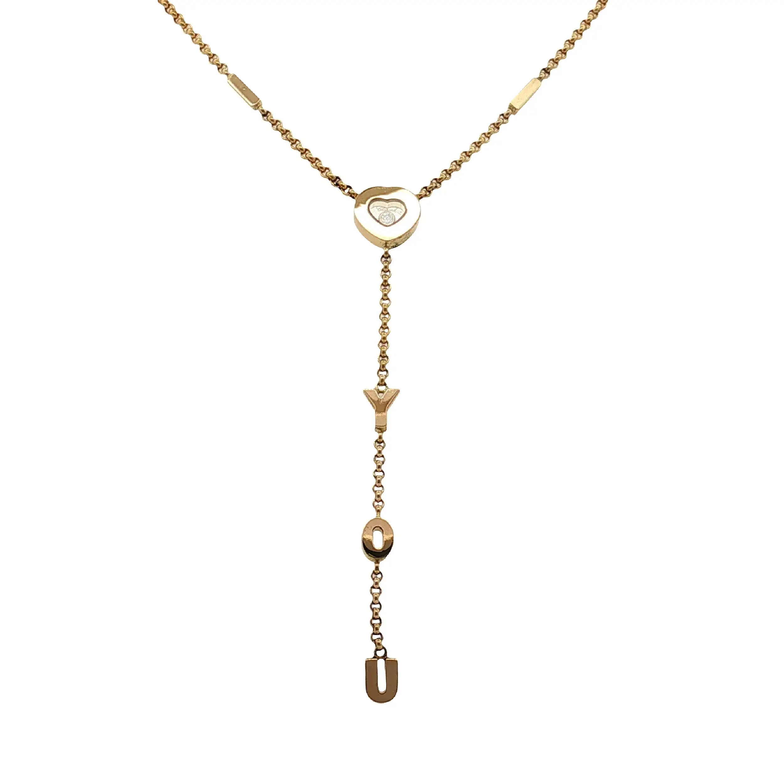 Collier Gelbgold Chopard I Love You mit Brillant Collier Gelbgold Chopard I Love You mit Brillant