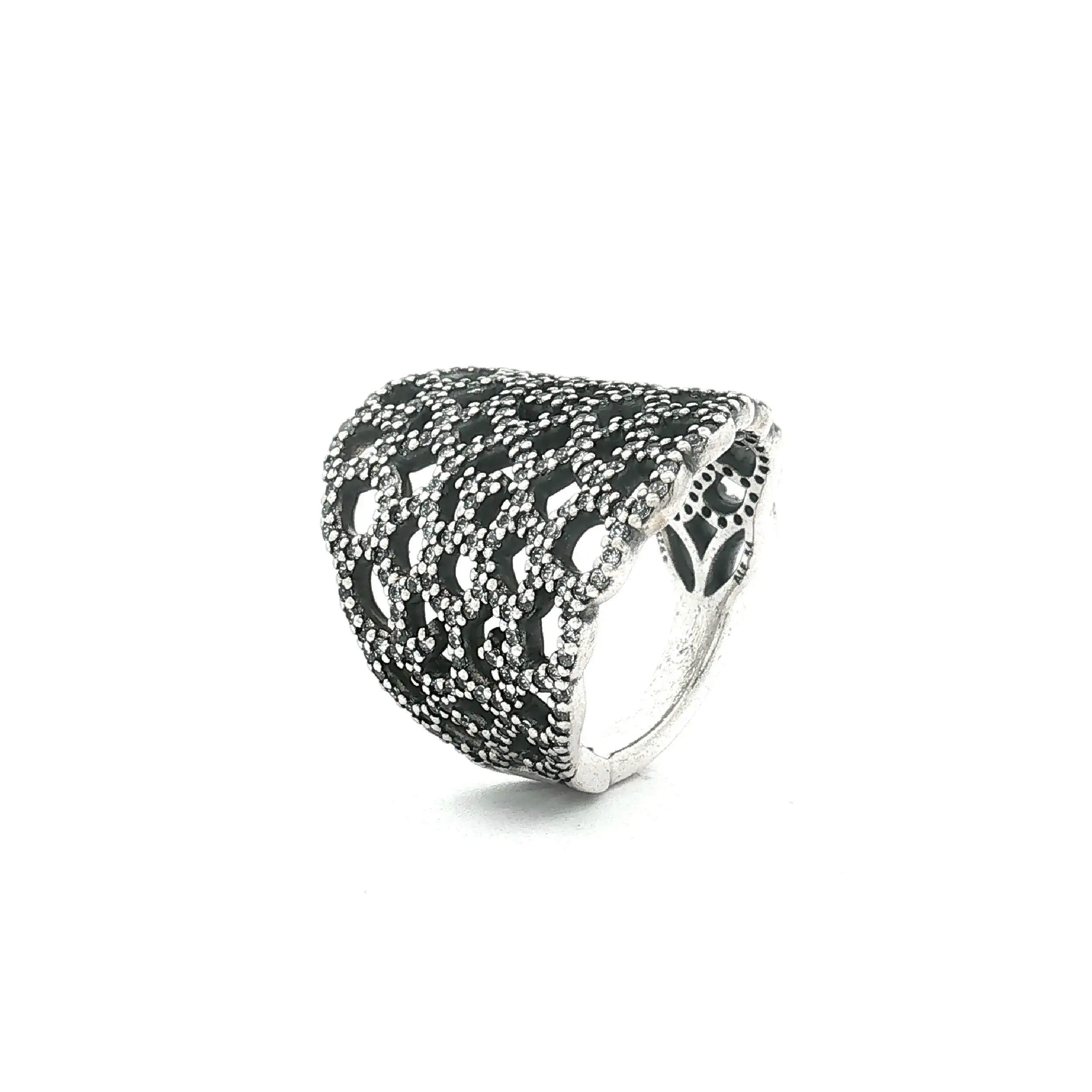 Ring Silber Pandora "schimmernde Spitze" mit Zirkonia Ring Silber Pandora "schimmernde Spitze" mit Zirkonia