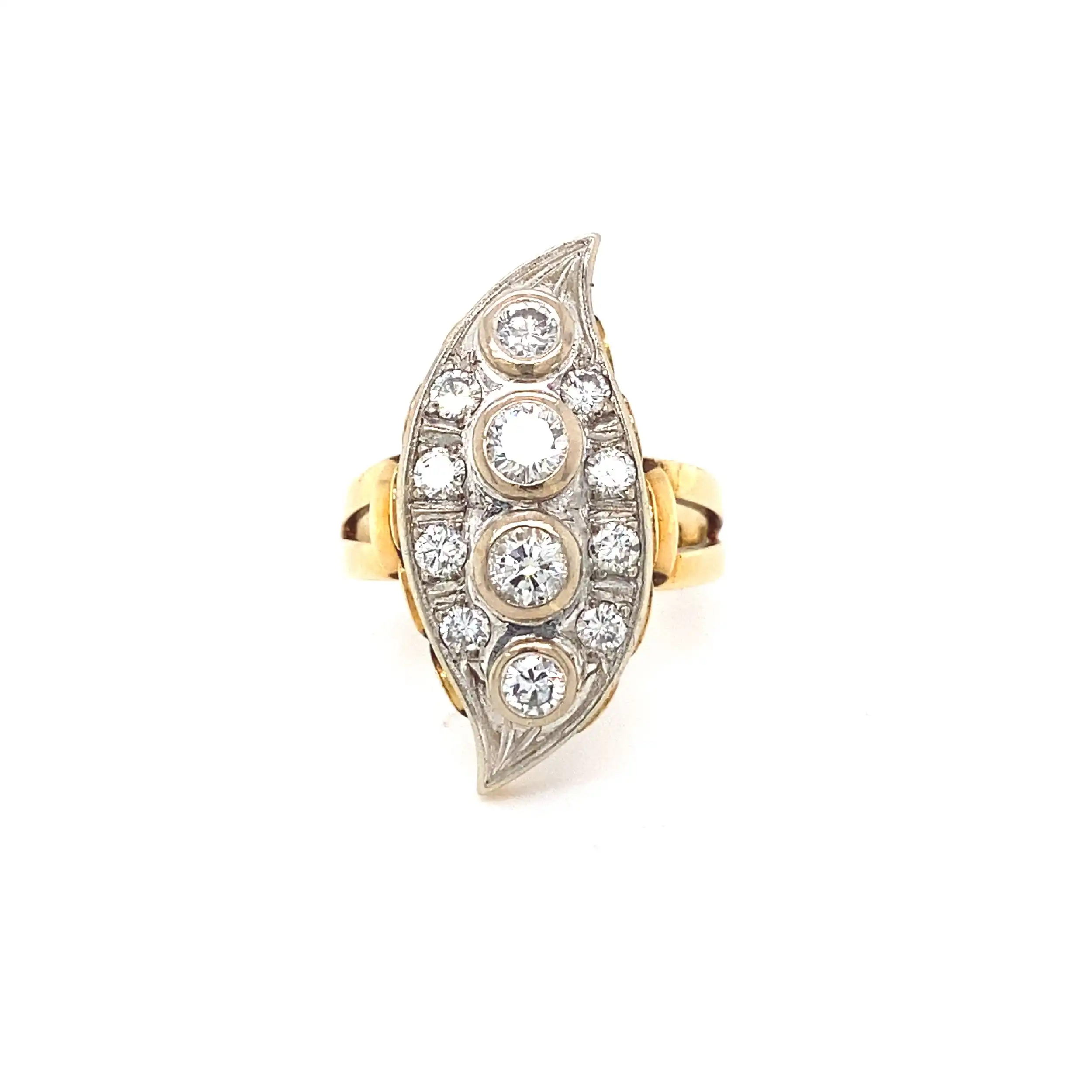 Ring Bicolor mit Brillanten Ring Bicolor mit Brillanten