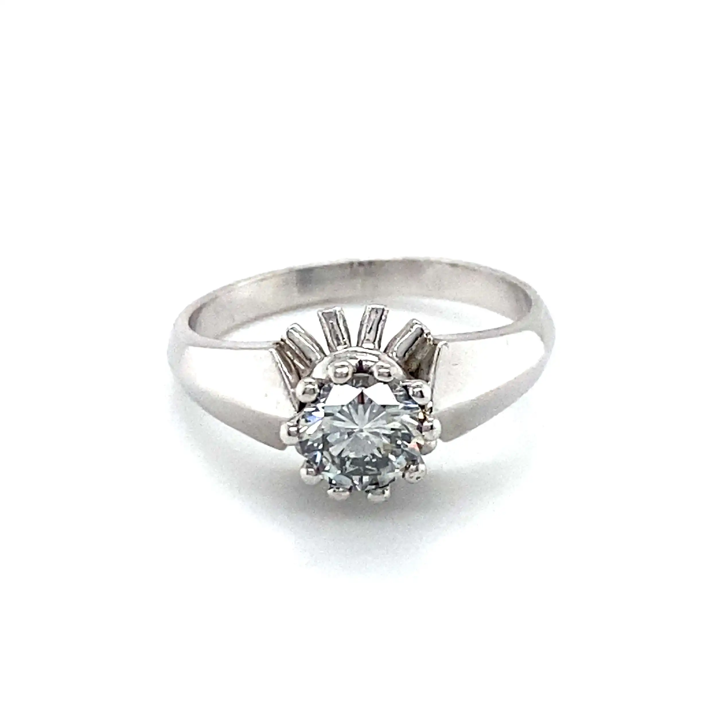 Ring Weißgold mit Solitär Brillant Ring Weißgold mit Solitär Brillant