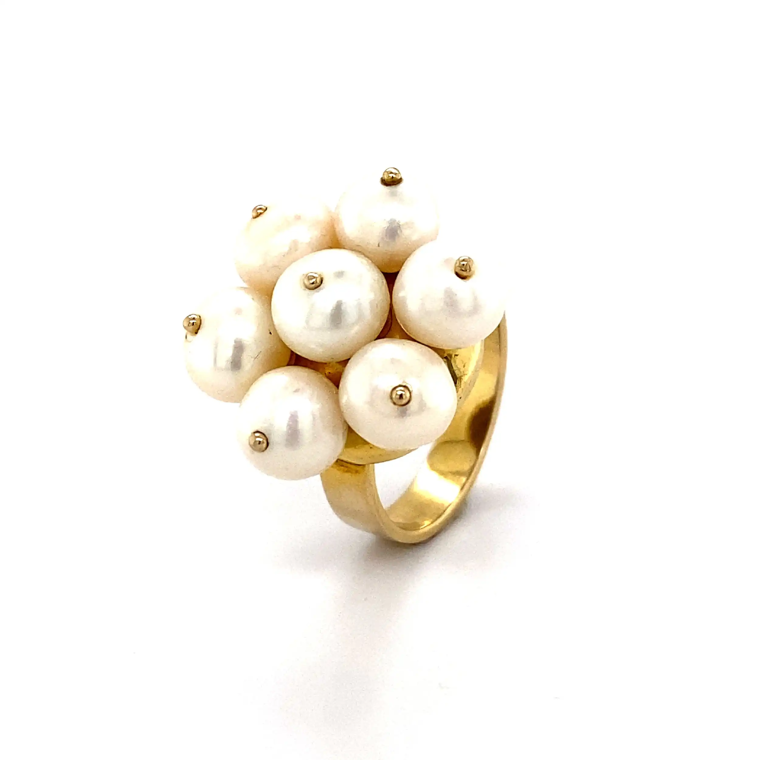 Ring Gelbgold mit Perlen Ring Gelbgold mit Perlen