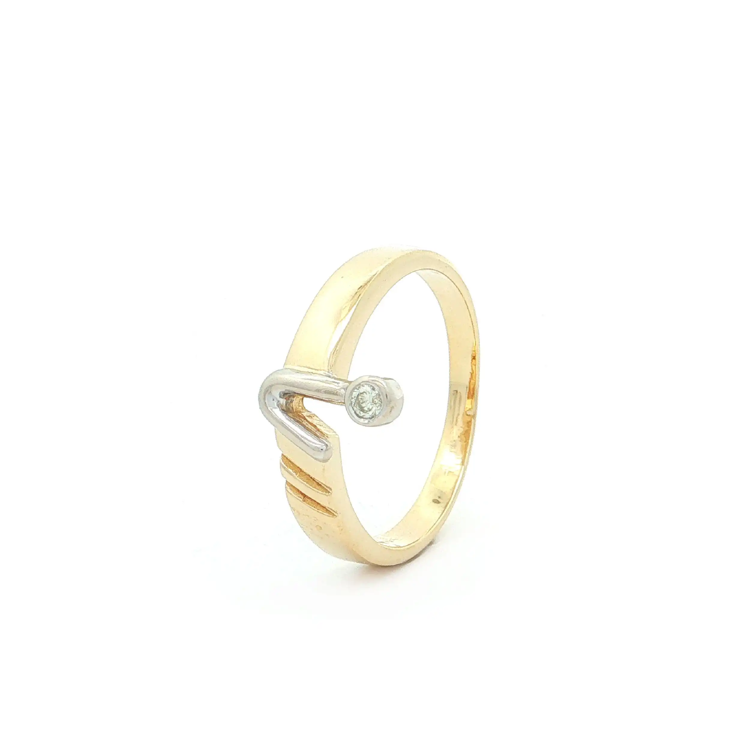 Ring Bicolor mit Brillant Ring Bicolor mit Brillant