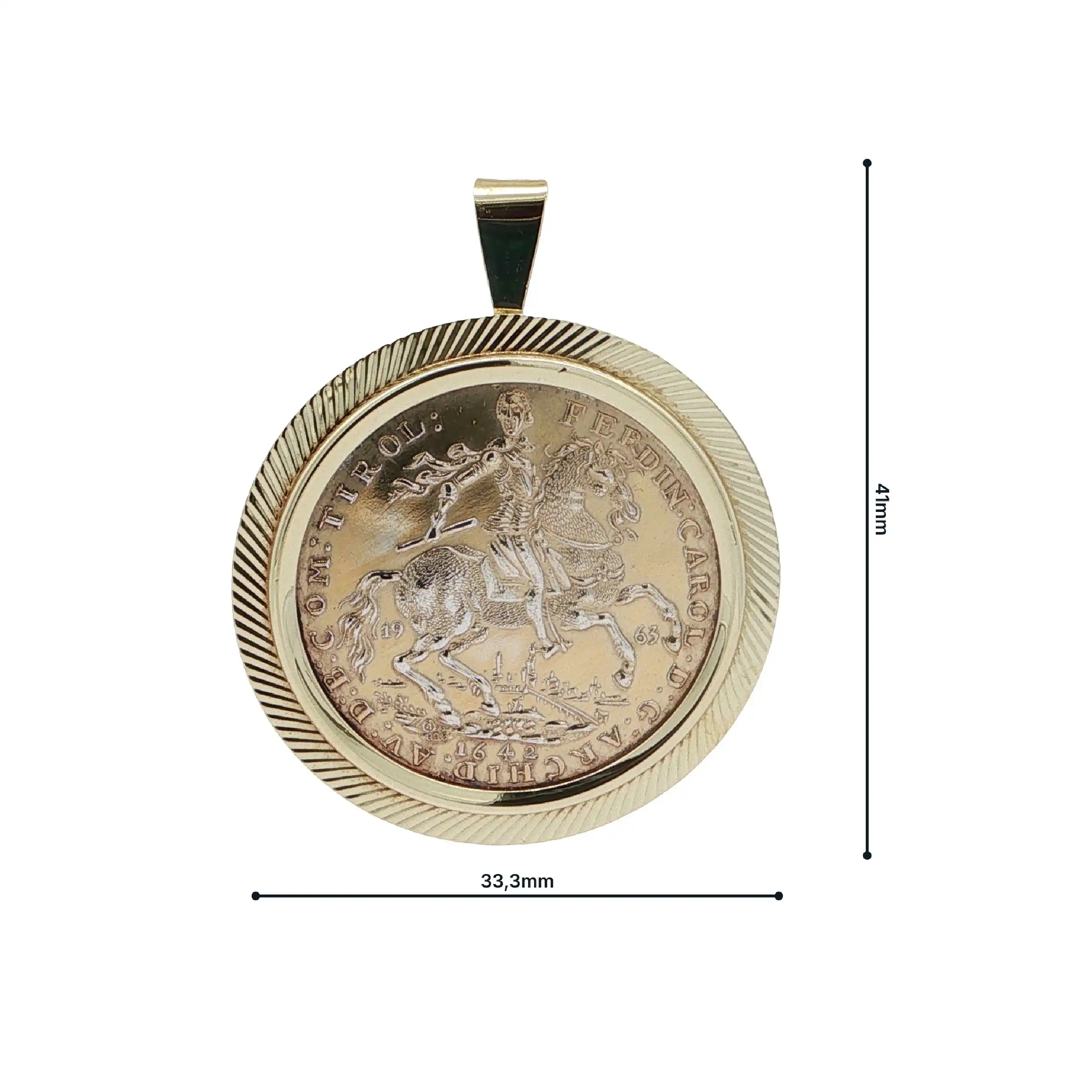 Anhänger Gelbgold mit Münze