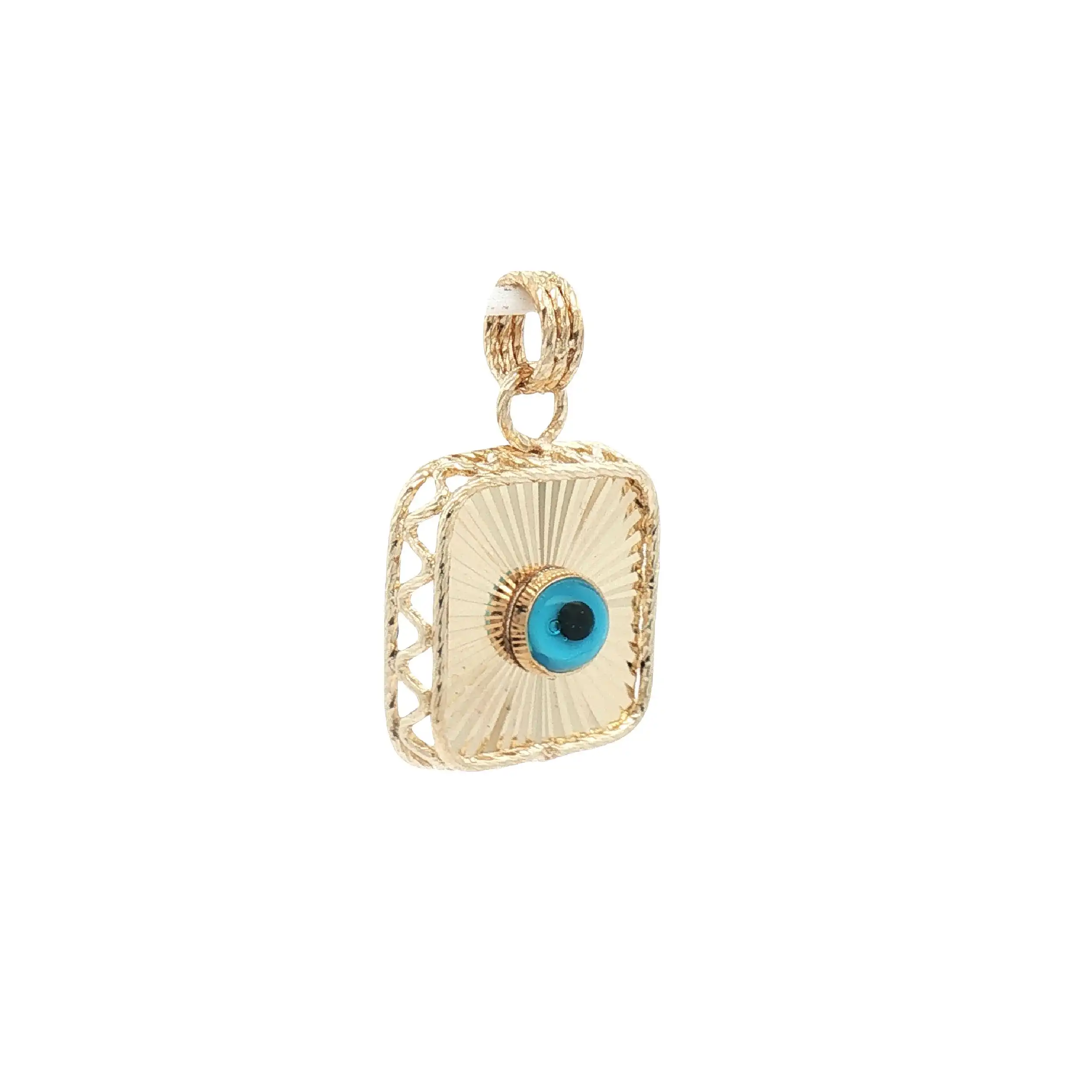 Anhänger Gelbgold mit blauem Farbstein Anhänger Gelbgold mit blauem Farbstein