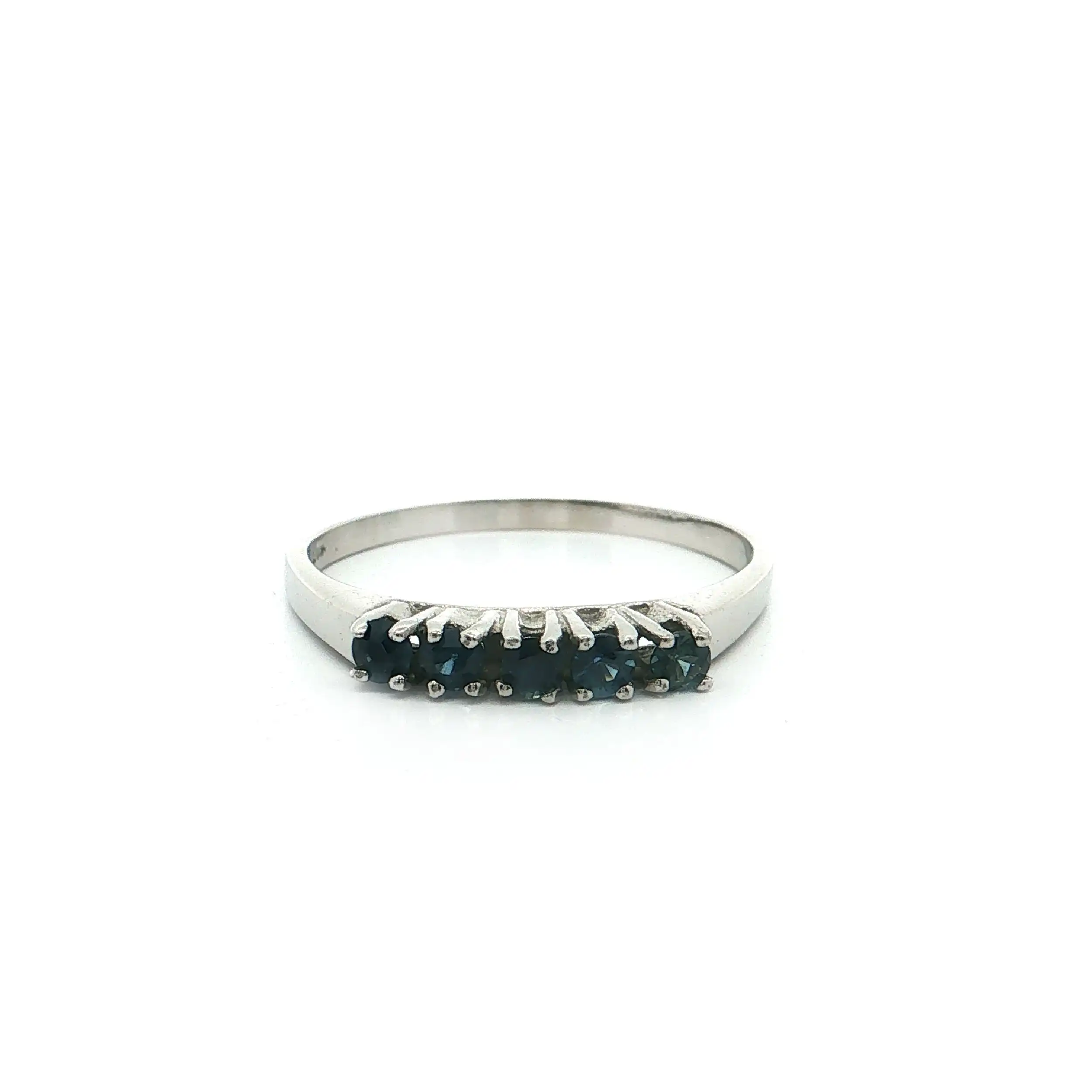Ring Weißgold mit Saphiren