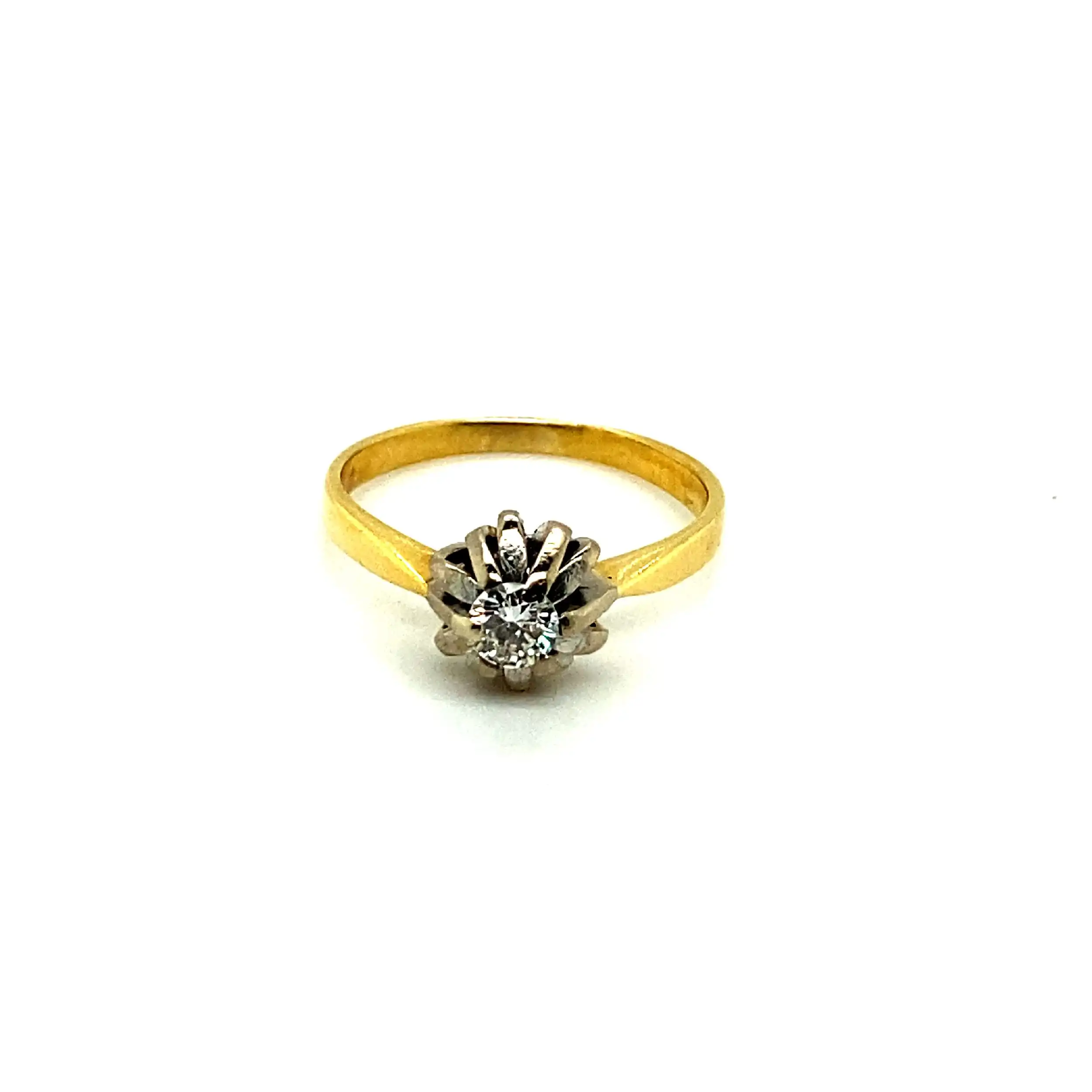Ring Gelbgold mit Brillant