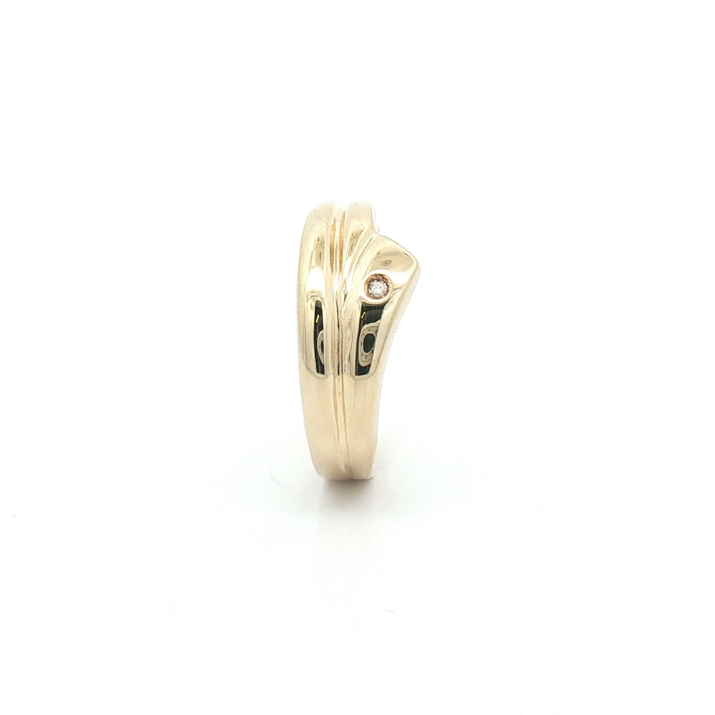Ring Gelbgold mit Diamant